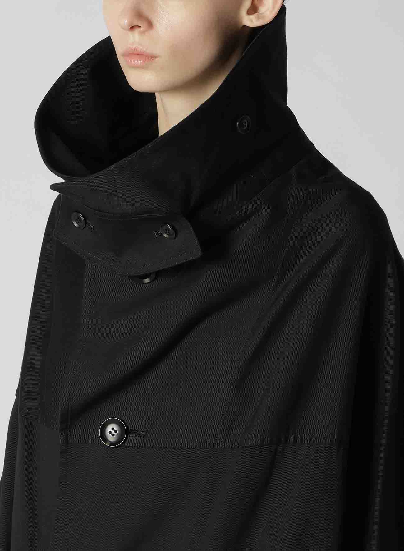 [Y's BORN PRODUCT] COTTON TWILL LONG CAPE COAT