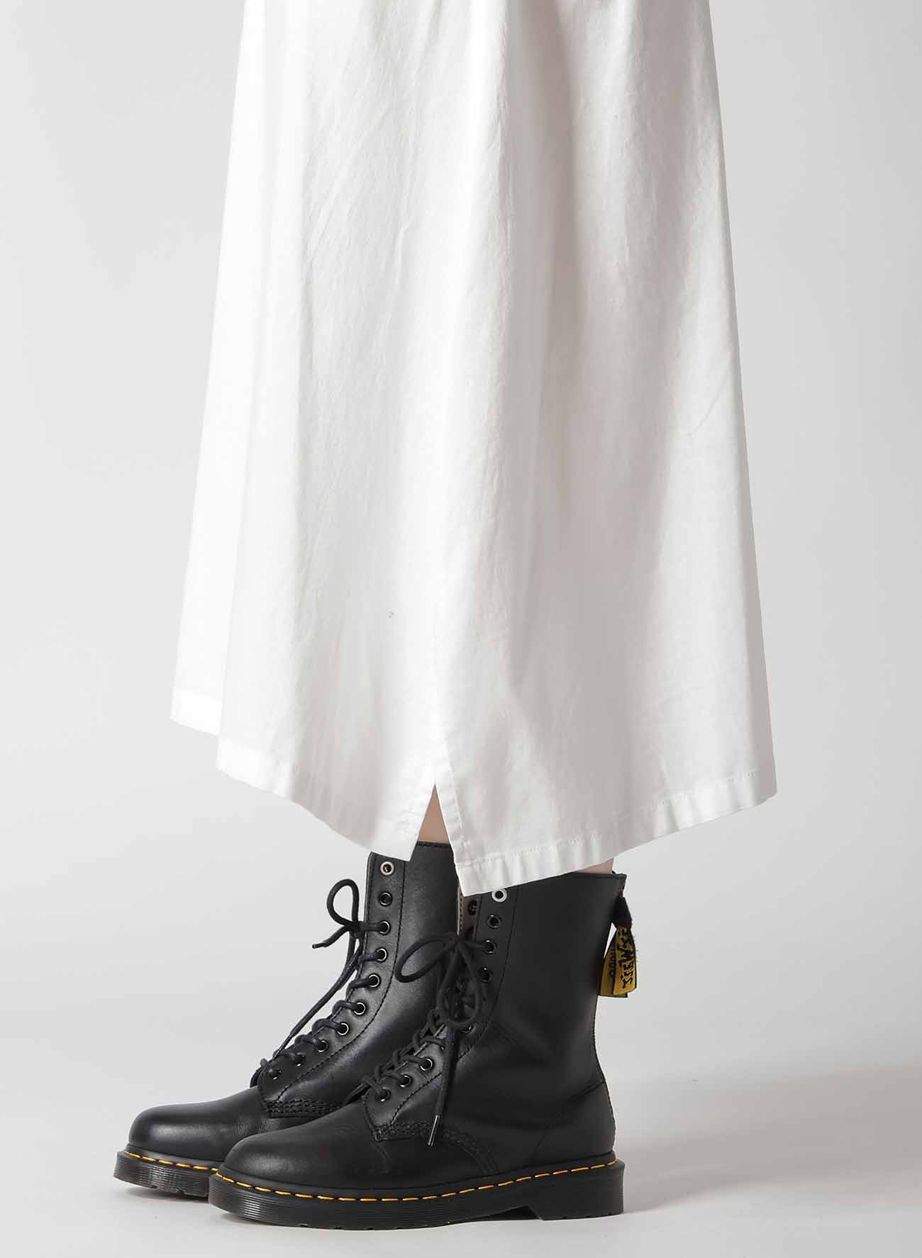 [Y's BORN PRODUCT] THIN COTTON TWILL FRONT TUCKED SHOULDER STRAP DRESS