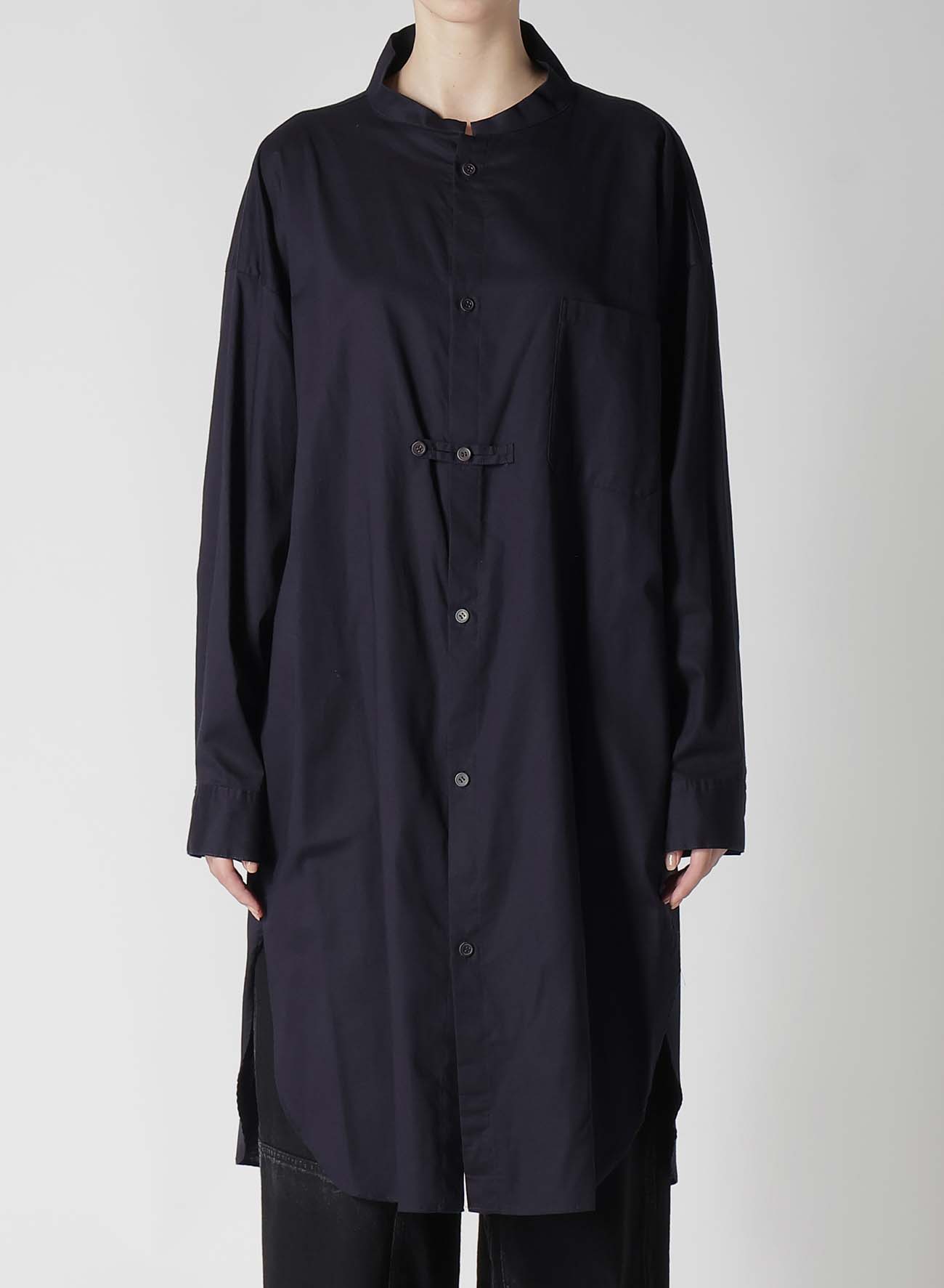 [Y's BORN PRODUCT] THIN COTTON TWILL SHIRT DRESS