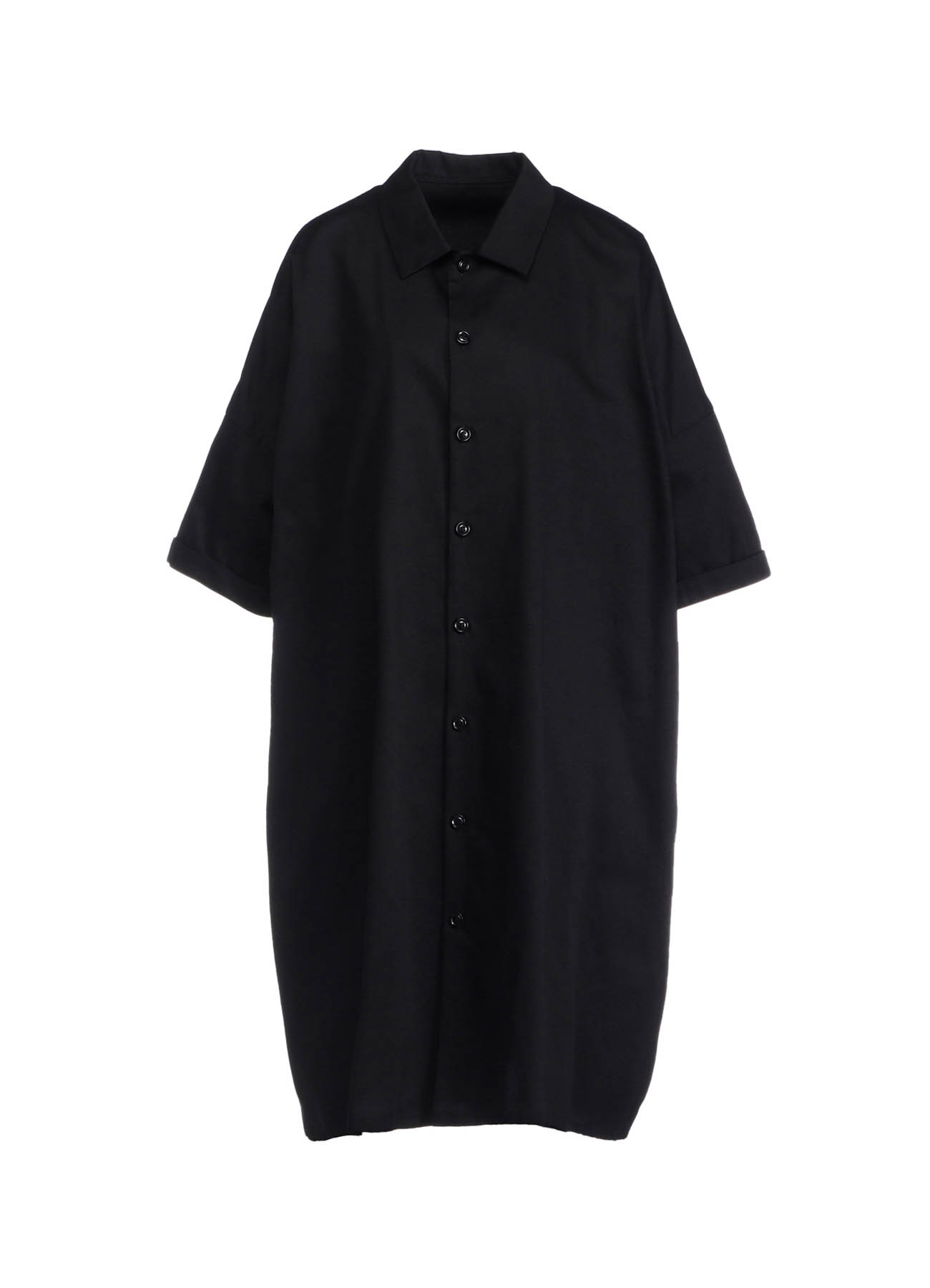 [Y's BORN PRODUCT] COTTON TWILL HALF SLEEVE SHIRT DRESS