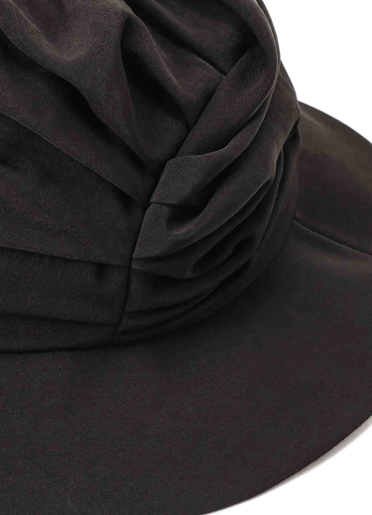 CREPE de CHINE DRAPE TUCKED HAT