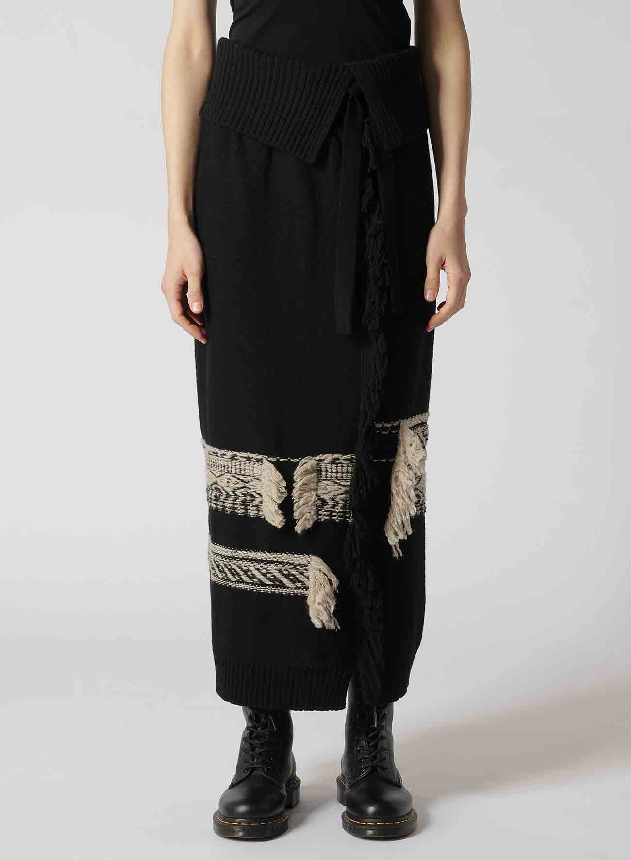 【10/18 12:00(JST) Release】WOOL BLEND JACQUARD SKIRT