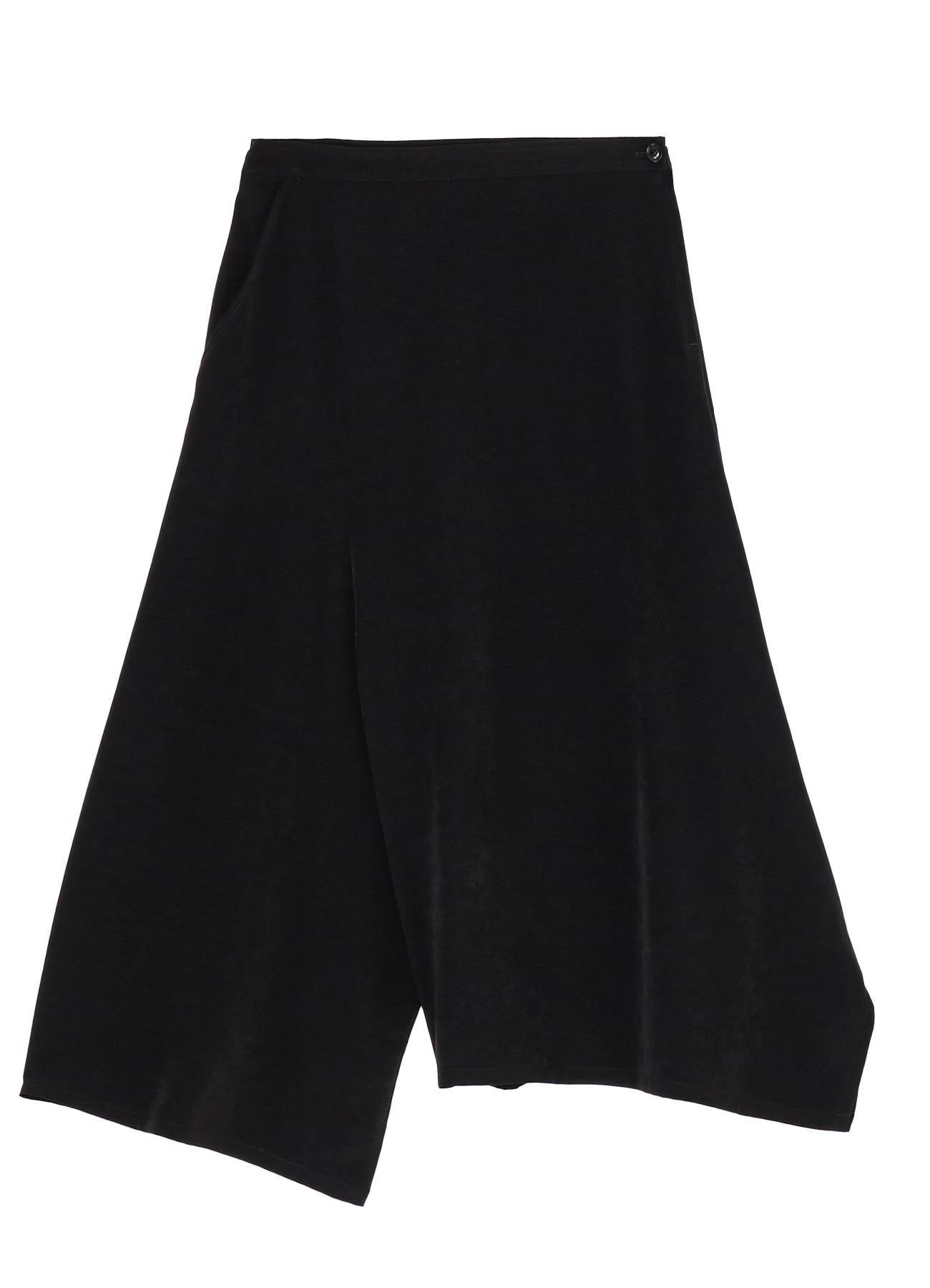 CREPE de CHINE ASYMMETRIC FLARE PANTS