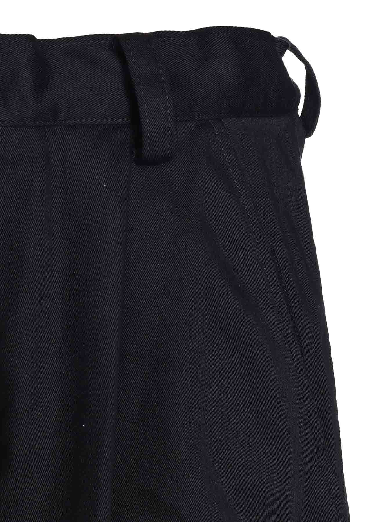 [Y's BORN PRODUCT] COTTON TWILL CUFFED HEM CARGO PANTS