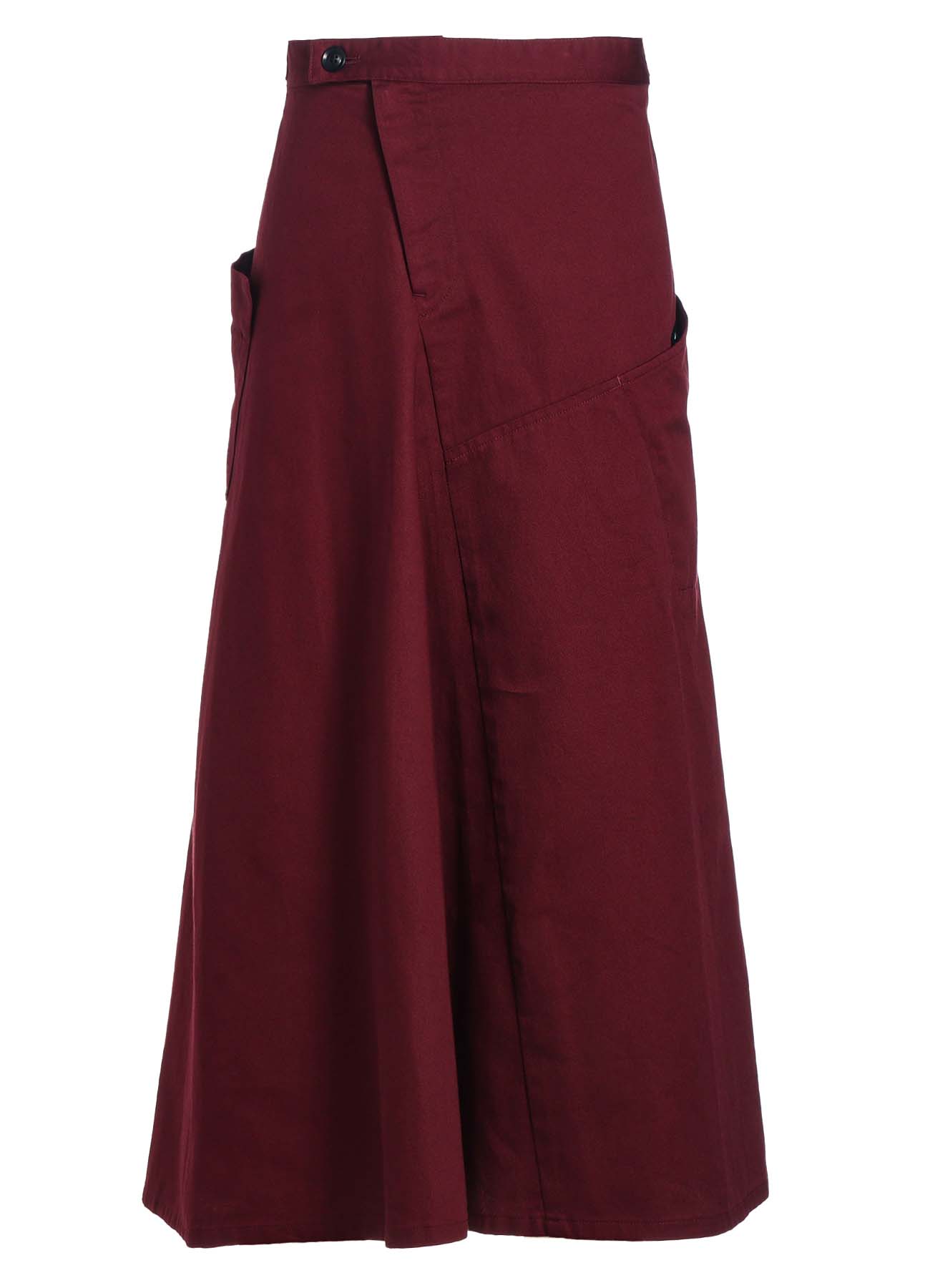 [Y's BORN PRODUCT] COTTON TWILL FLARE SKIRT WITH GUSSET