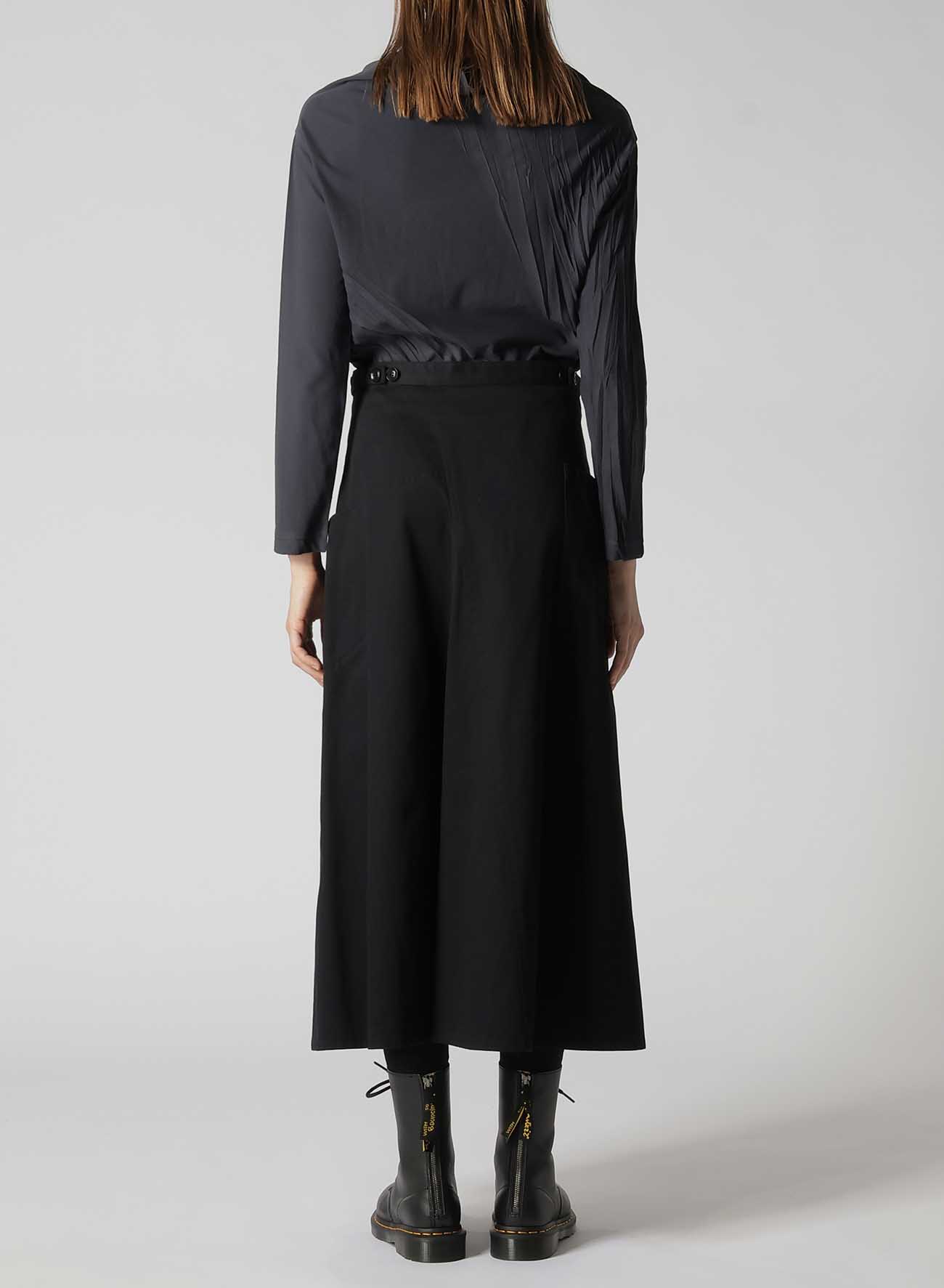 [Y's BORN PRODUCT] COTTON TWILL FLARE SKIRT WITH GUSSET