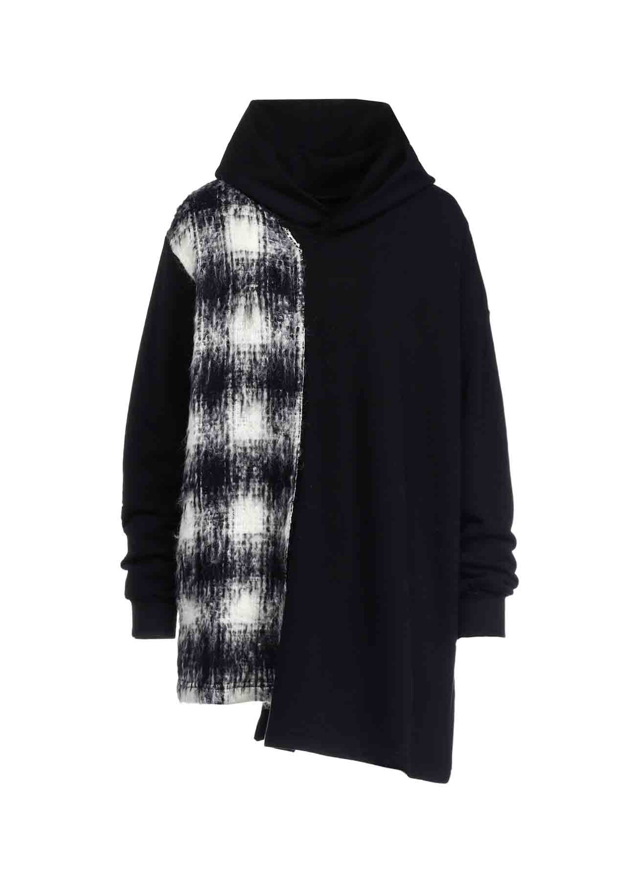 【9/20 12:00(JST) Release】COTTON×WOOL MOHAIR PLAID HOODIE