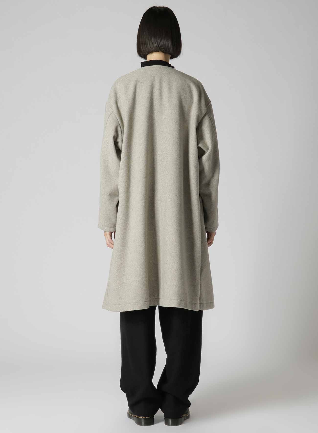 AIRY MOSSER COLLARLESS COAT