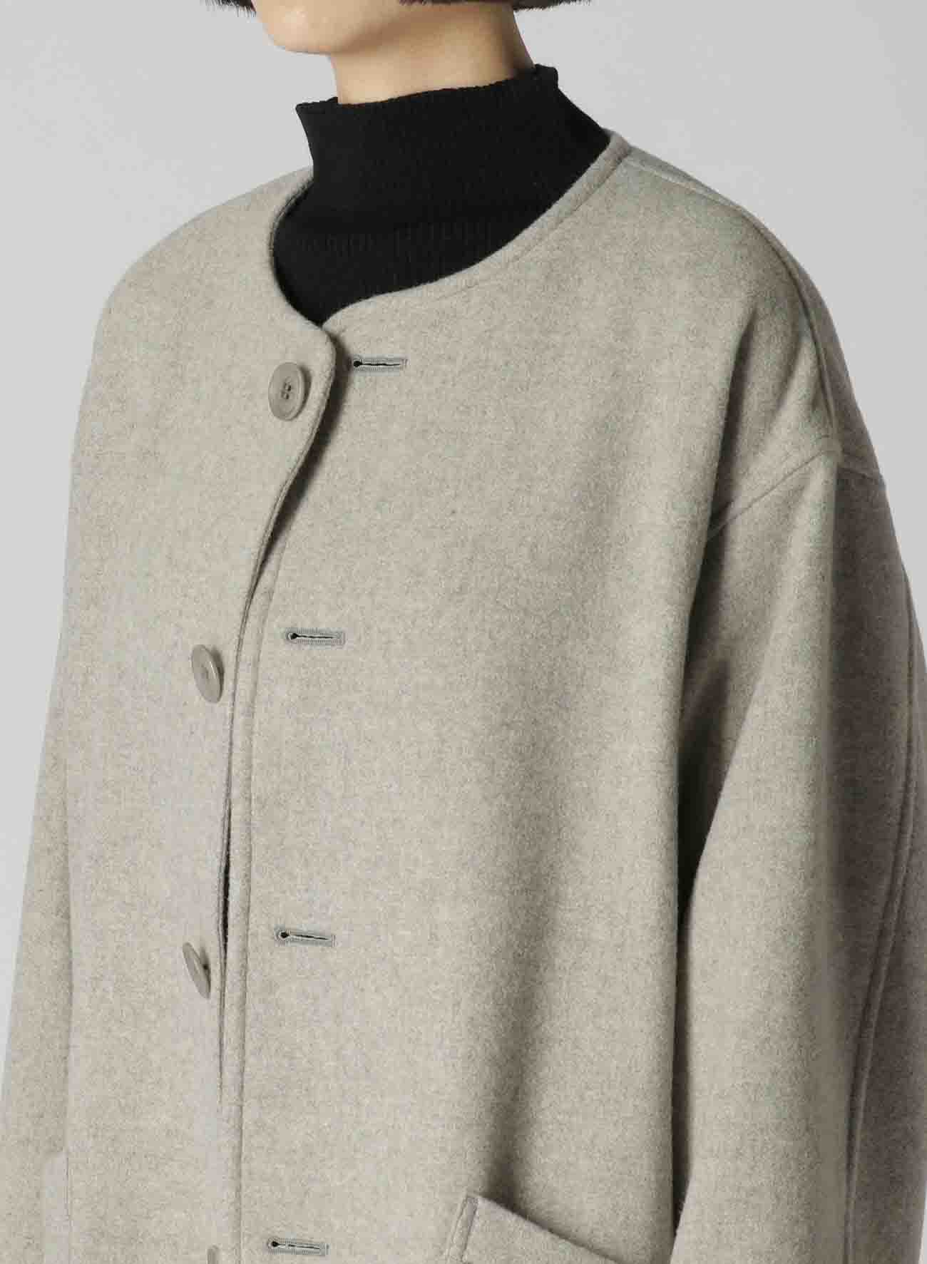 AIRY MOSSER COLLARLESS COAT