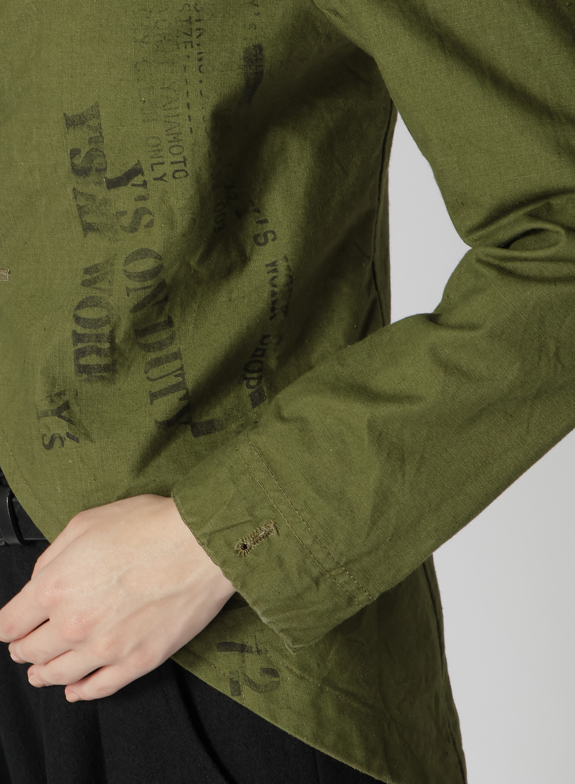 MILITARY TENT CLOTH SWALLOWTAIL TAILORED JACKET