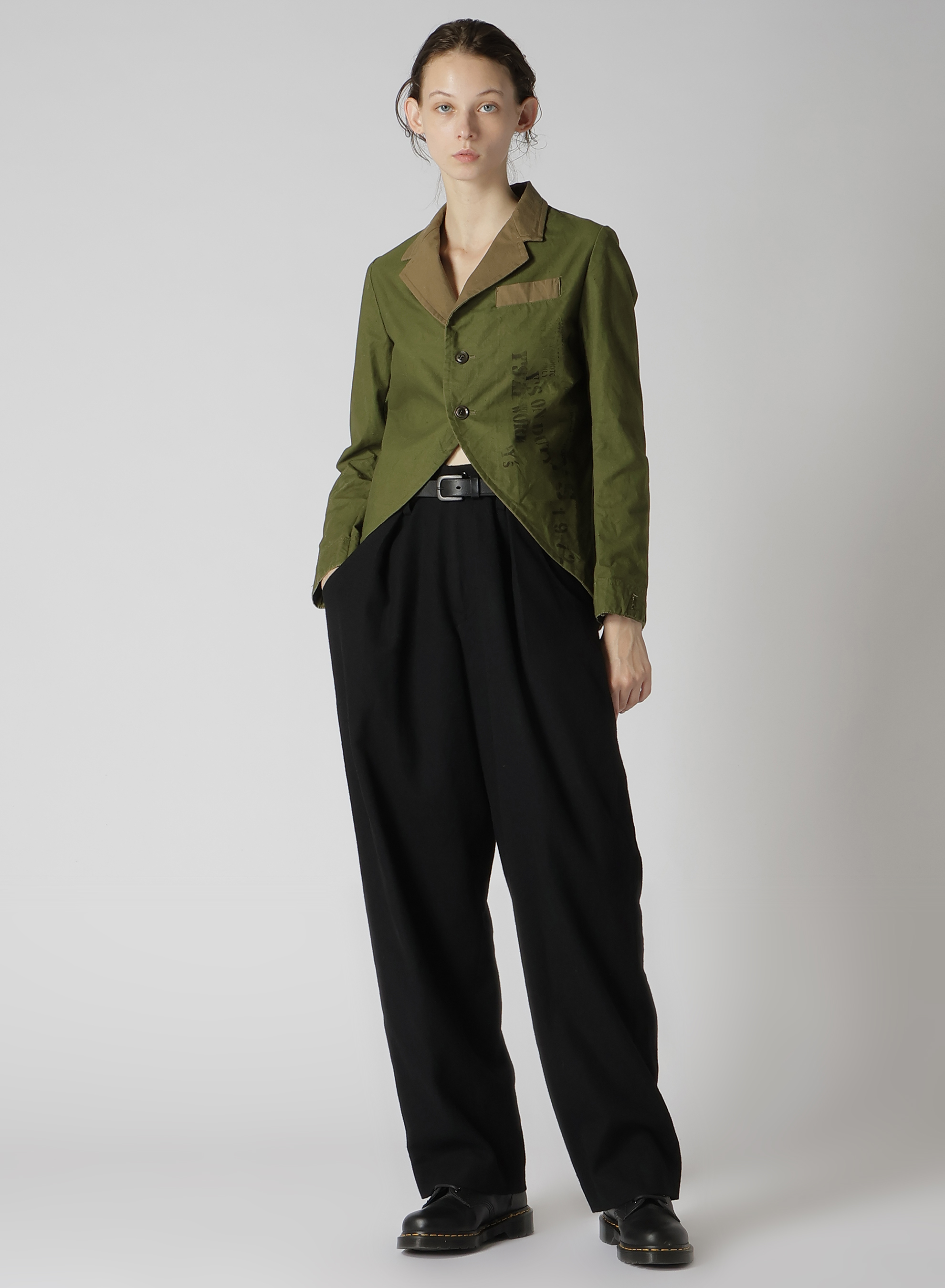 MILITARY TENT CLOTH SWALLOWTAIL TAILORED JACKET