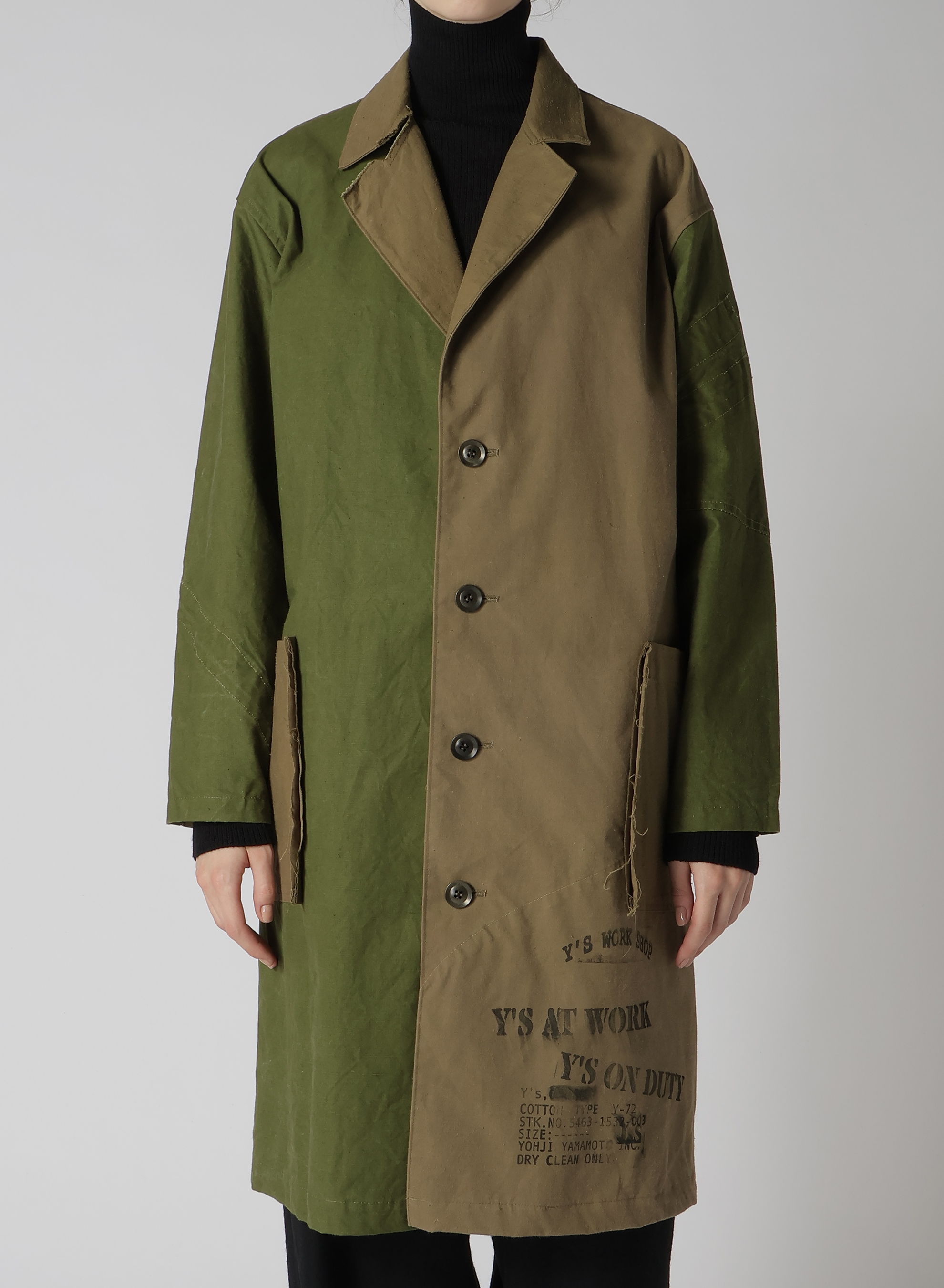 MILITARY TENT CLOTH LONG JACKET