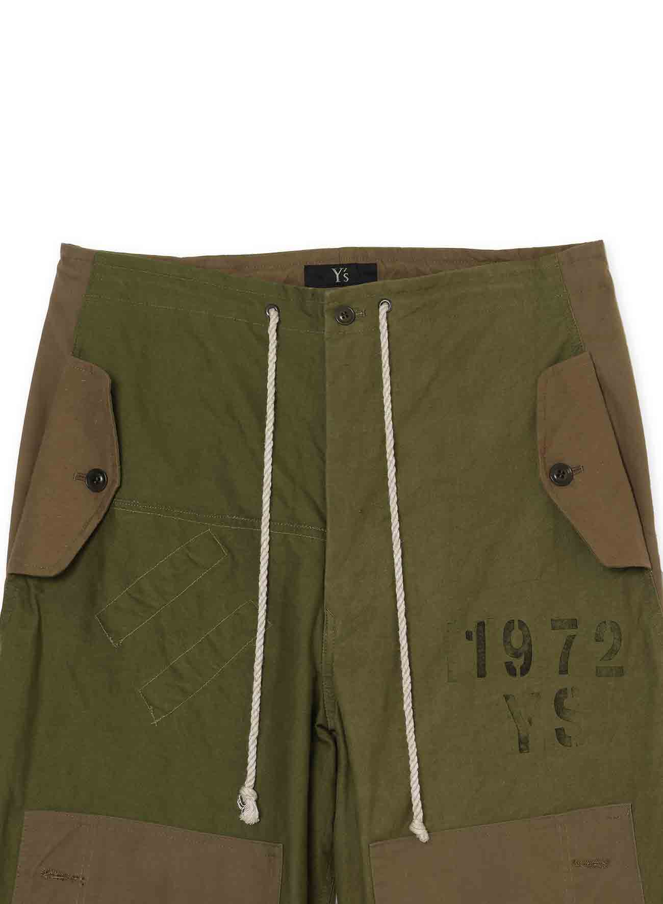 MILITARY TENT CLOTH FOUR POCKETS PANTS