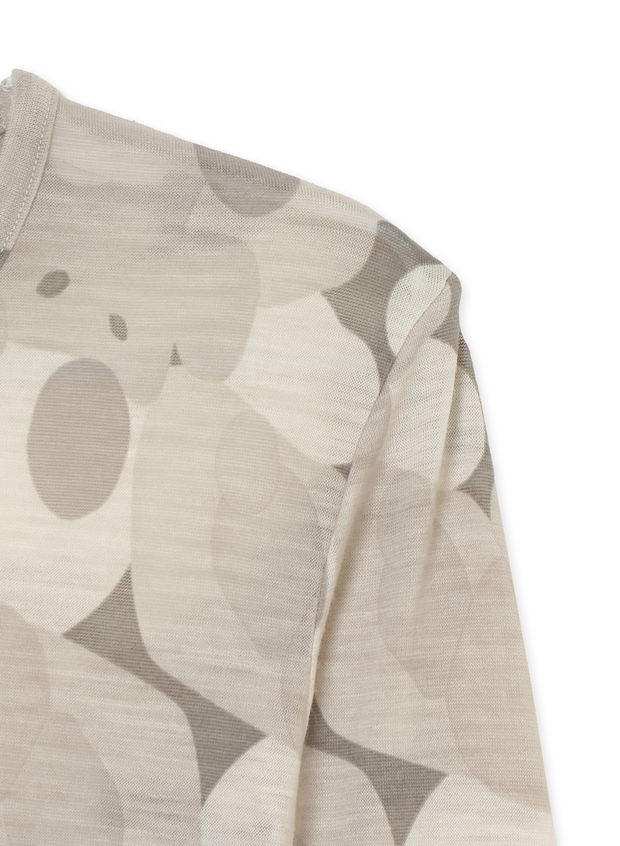 WOOL CAMOFRAGE LONG SLEEVE T-SHIRT