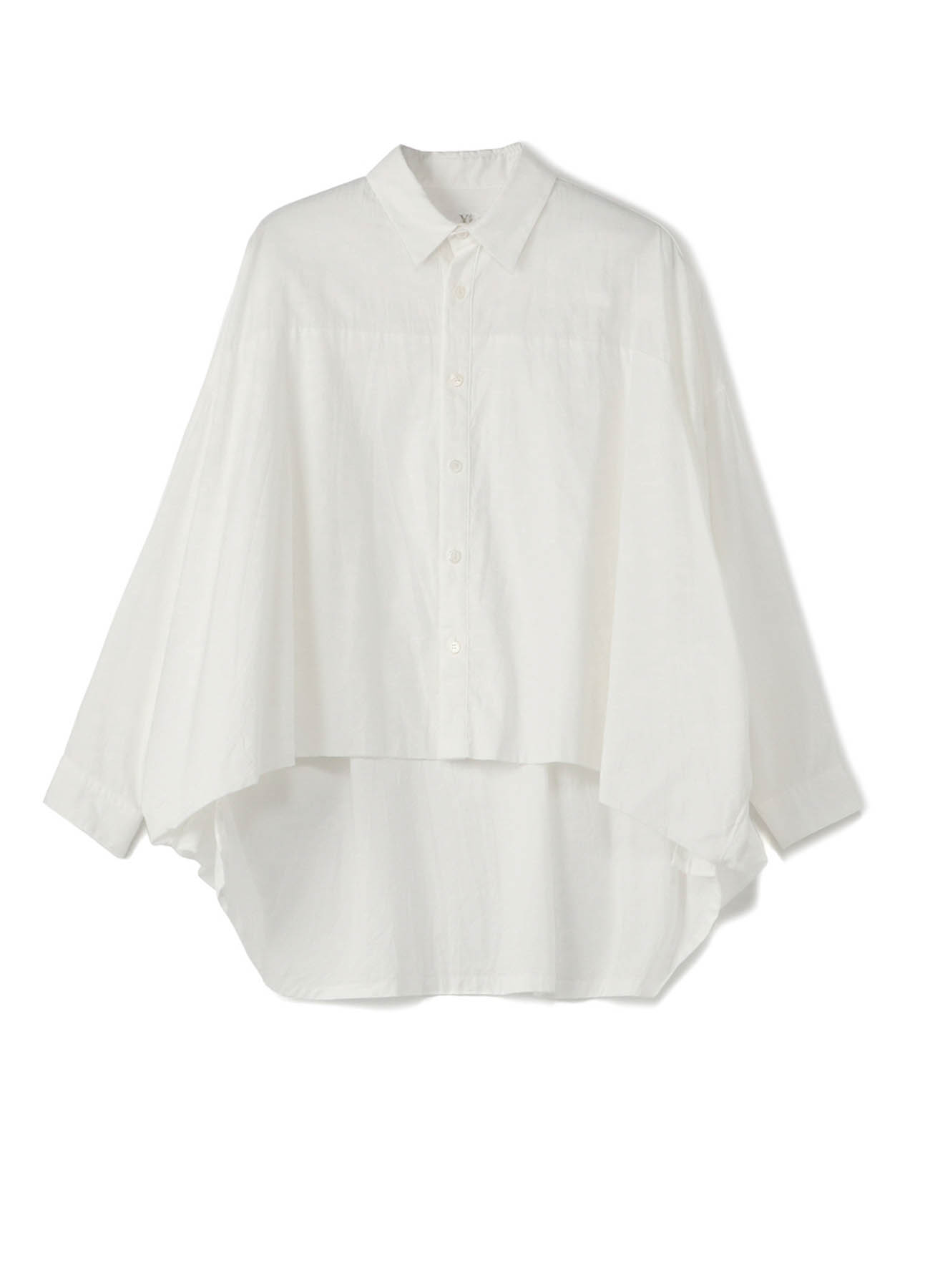 C/ THIN TWILL FRONT DOUBLE BIG BLOUSE