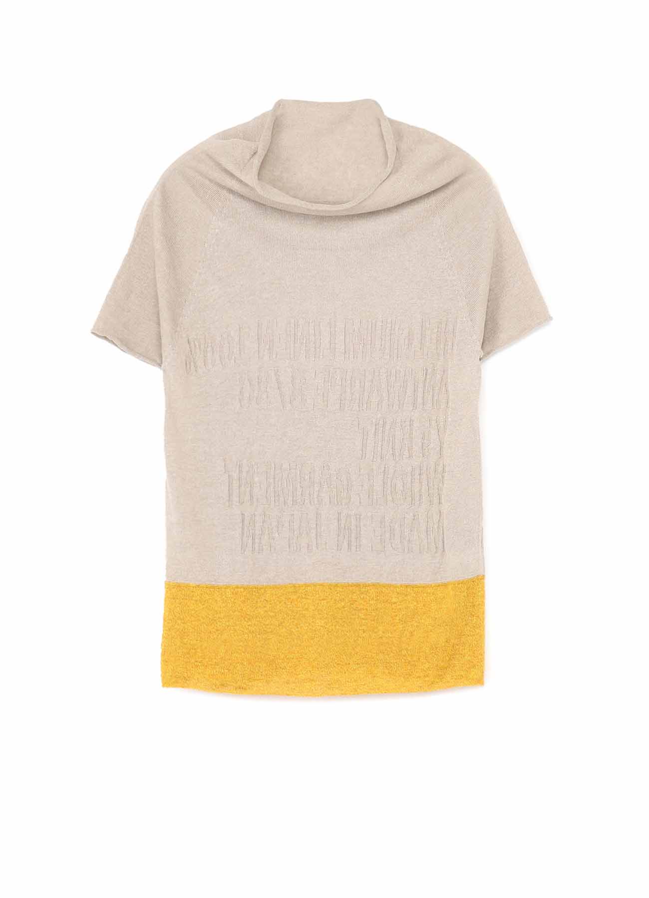 LINEN MESSAGE LINKS OFF NECK FRENCH SLEEVE