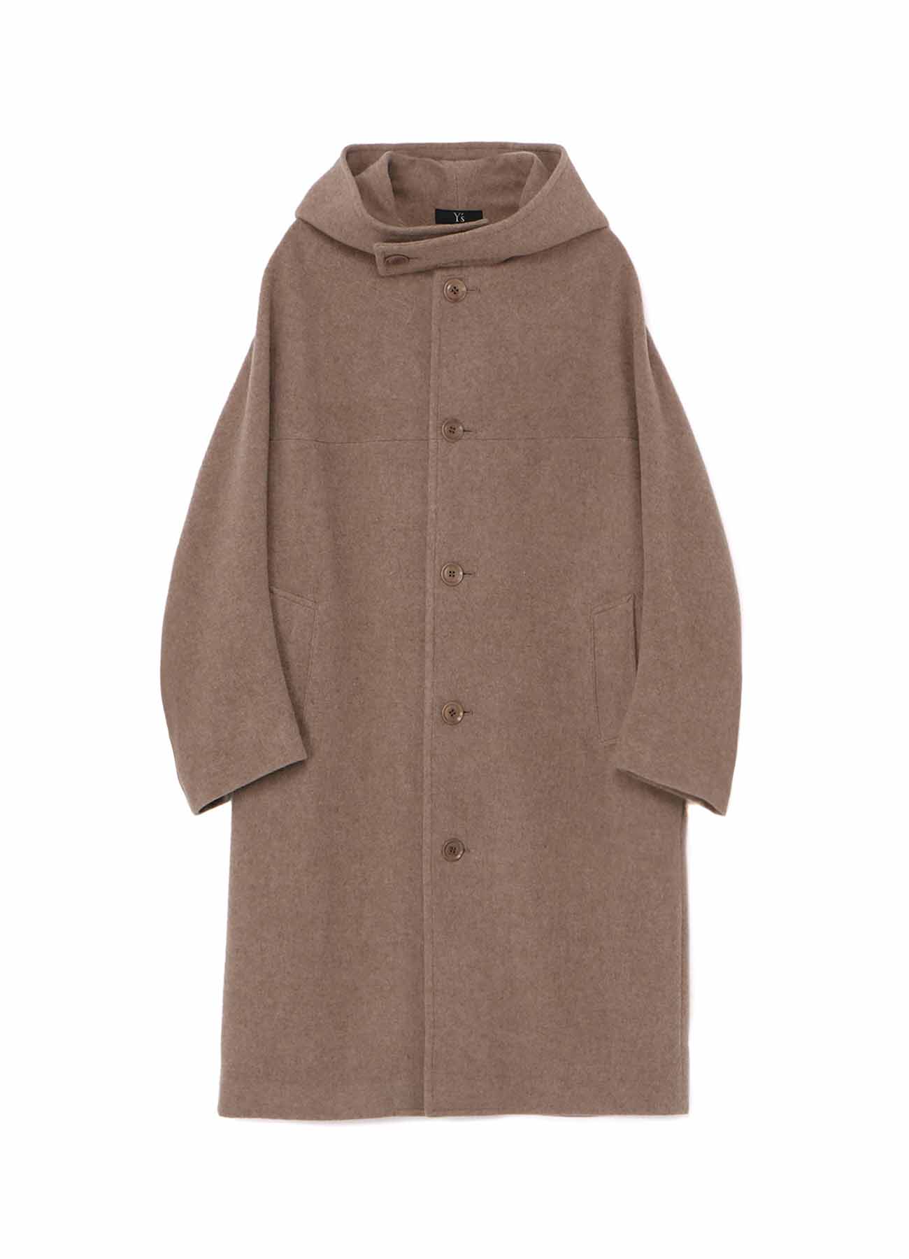 WOOL MOSSER CUT OUT COLLAR COAT