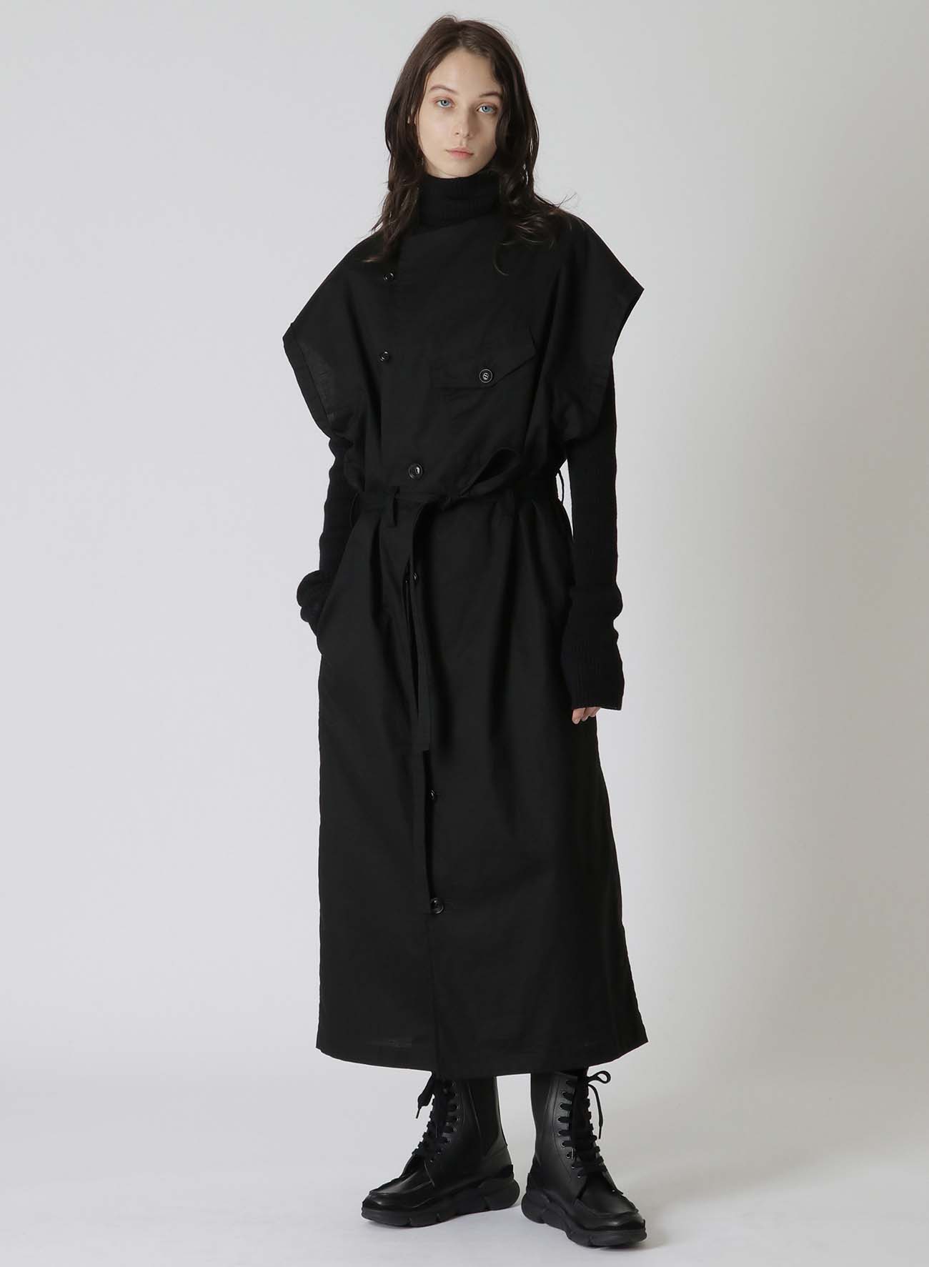 [Y's BORN PRODUCT]COTTON THIN TWILL SURGICAL DRESS