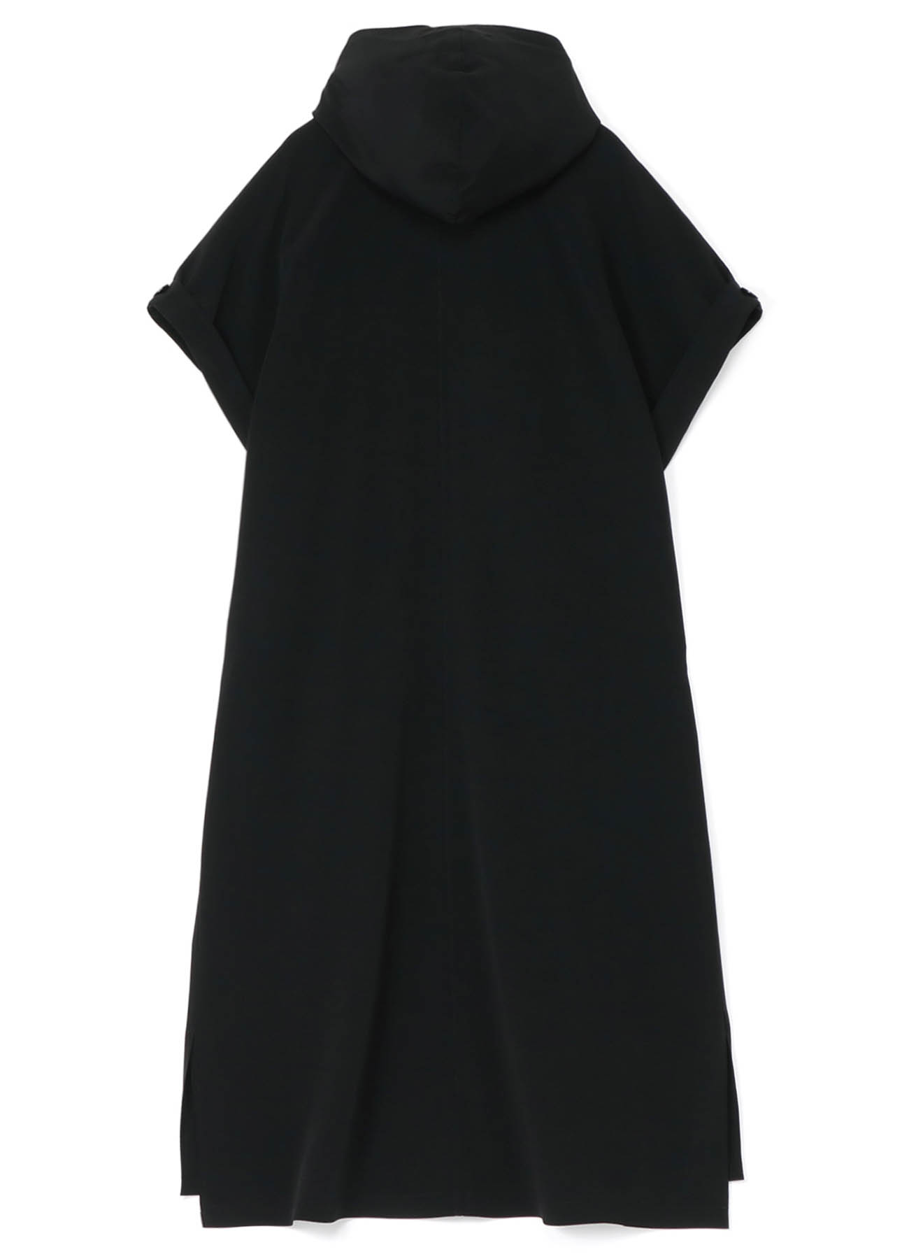 TRIACETATE POLYESTER de CHINE FRENCH SLEEVE HOODED DRESS