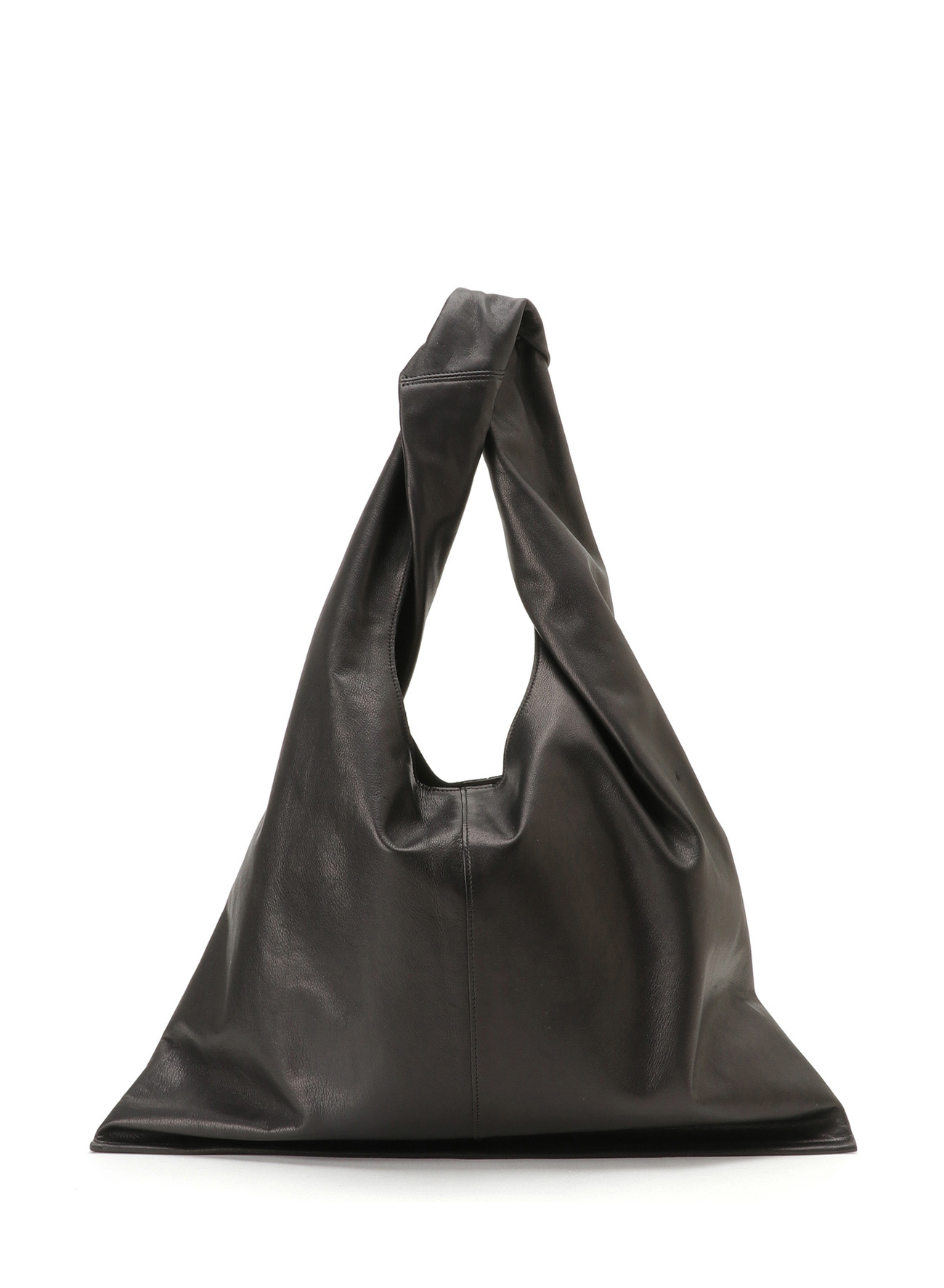 SOFT OIL LEATHER TWISTED TOTE L