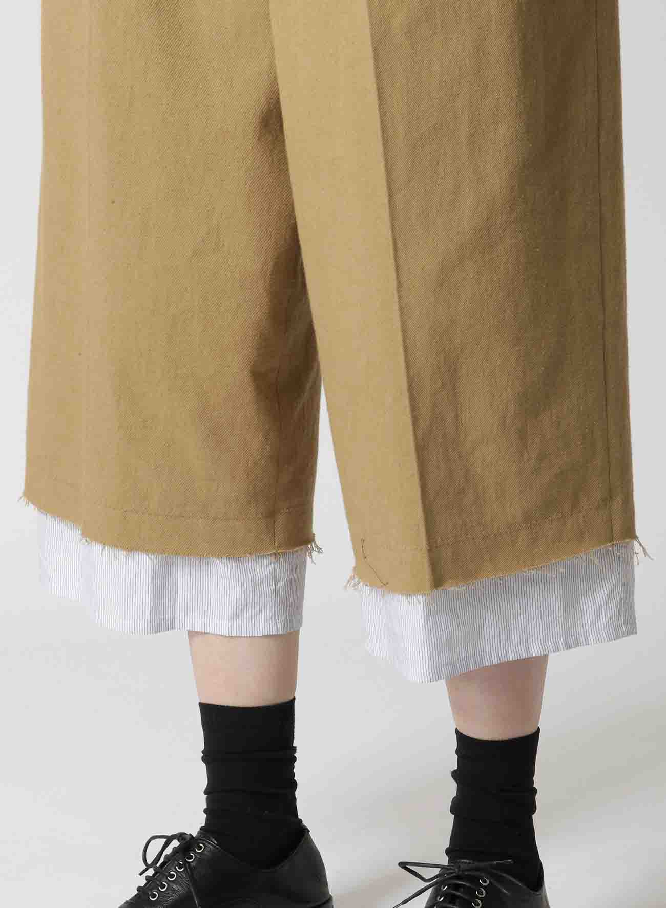 COTTON LINEN SUNDRIED WASHER CUT OF PANTS