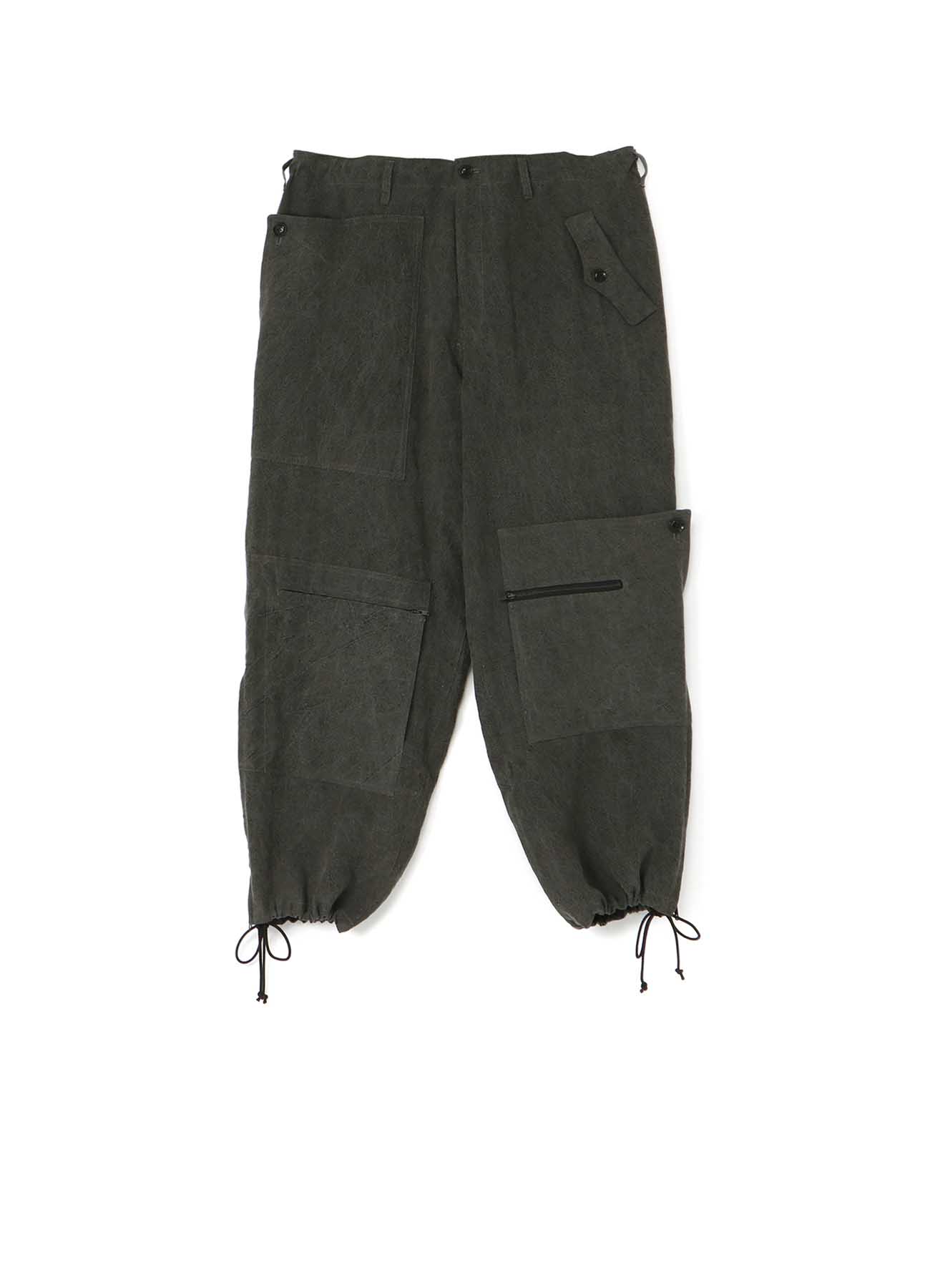 Y's BANG ON!No.189 SUMIZOME TWILL PATCH WORK PANTS
