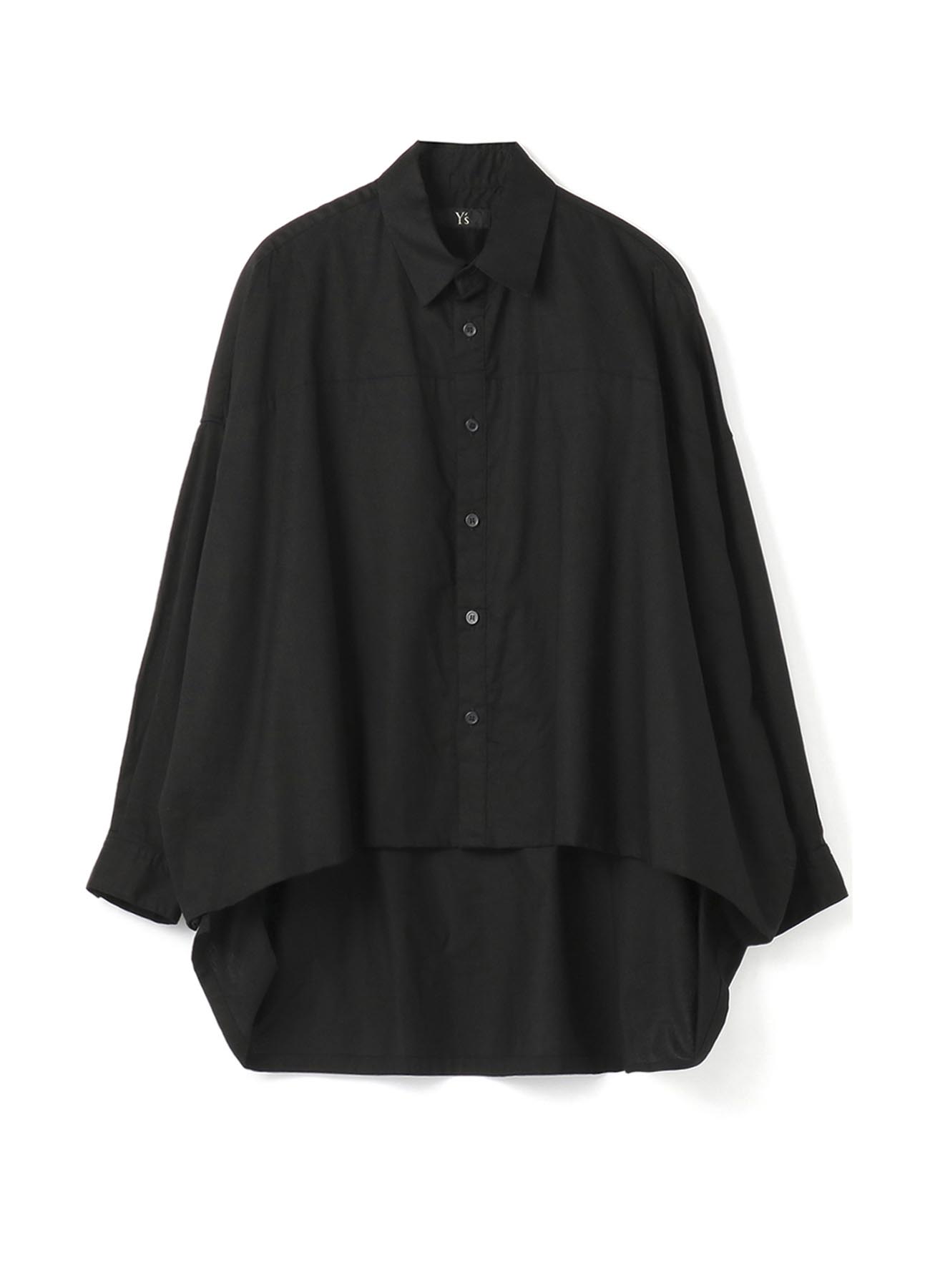 [Y's BORN PRODUCT]COTTON THIN TWILL FRONT LAYERED BIG BLOUSE
