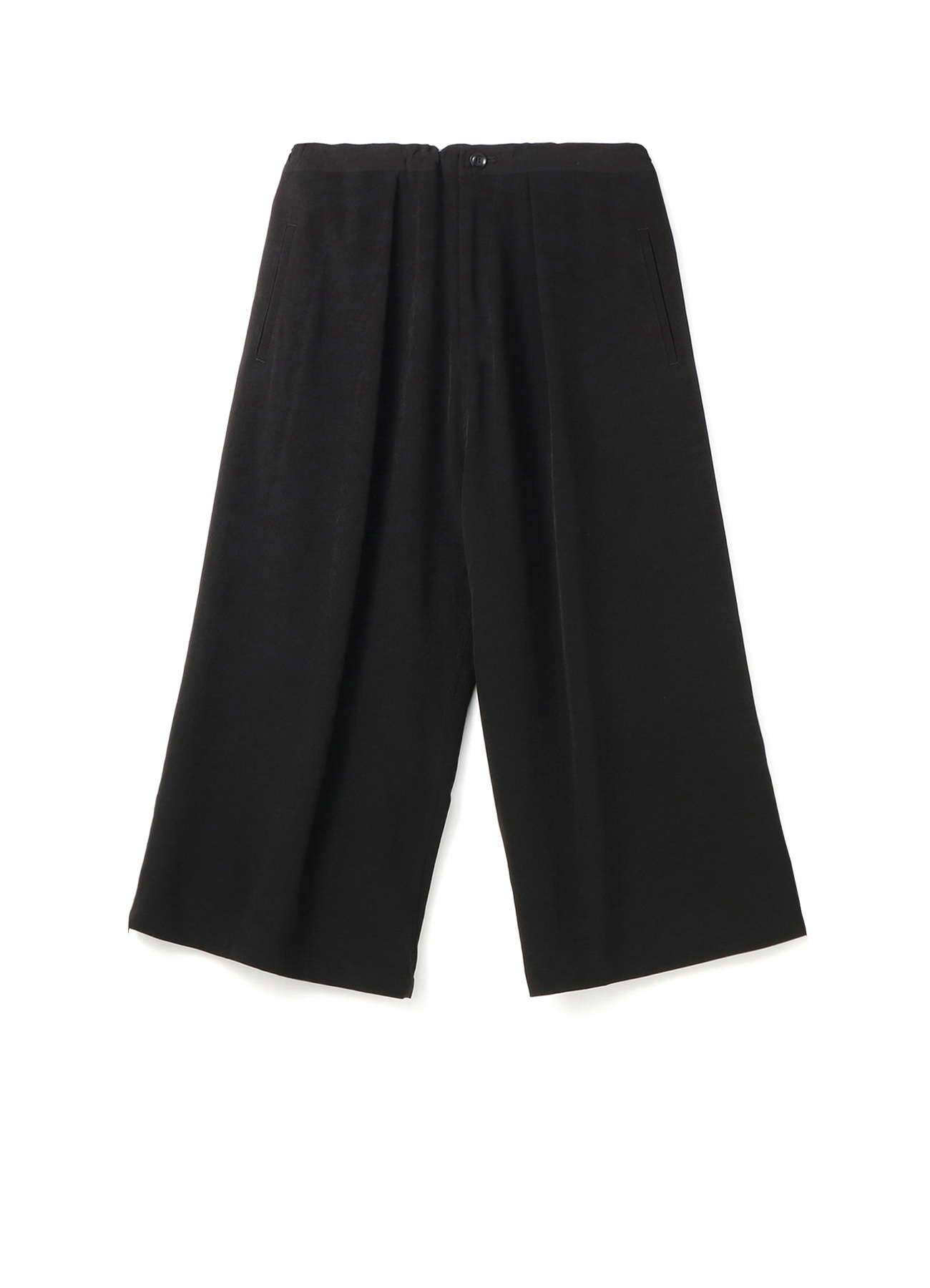TRIACETATE POLYESTER de CHINE FRONT TUCK WIDE PANTS