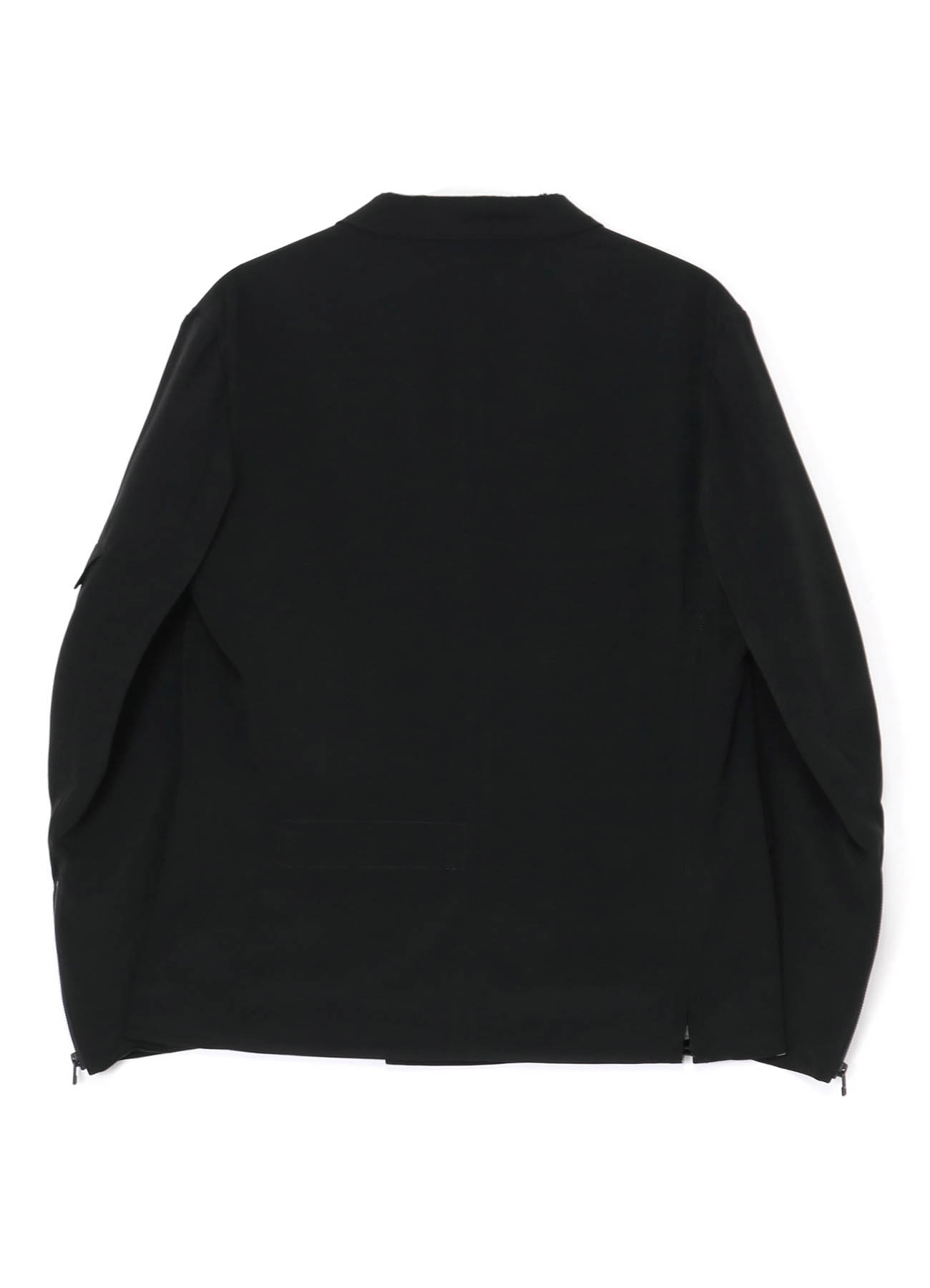 [Y's-Black Name]TRIACETATE POLYESTER CREPE de CHINE DOUBLE FRONT JACKET