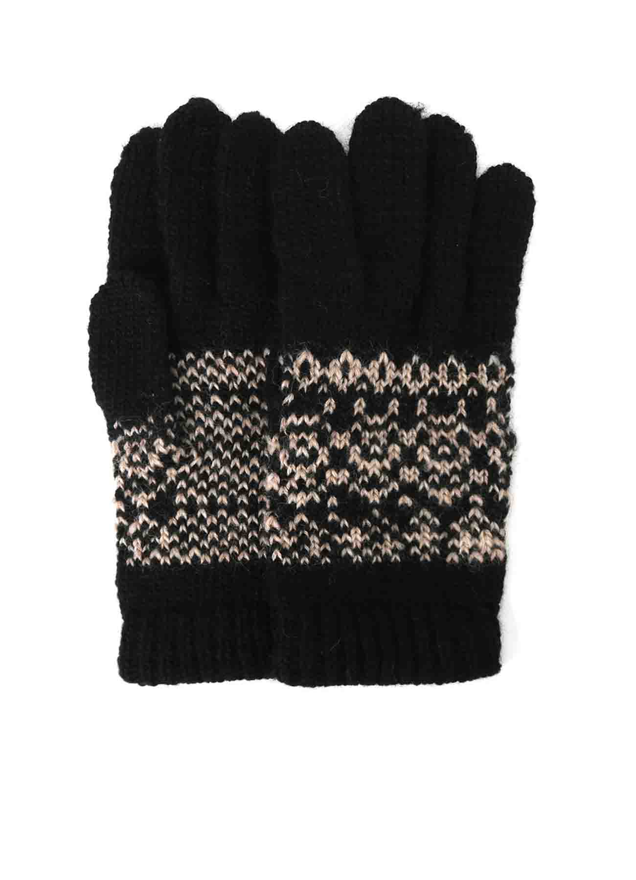 FAIR ISLE PATTERN GLOVES