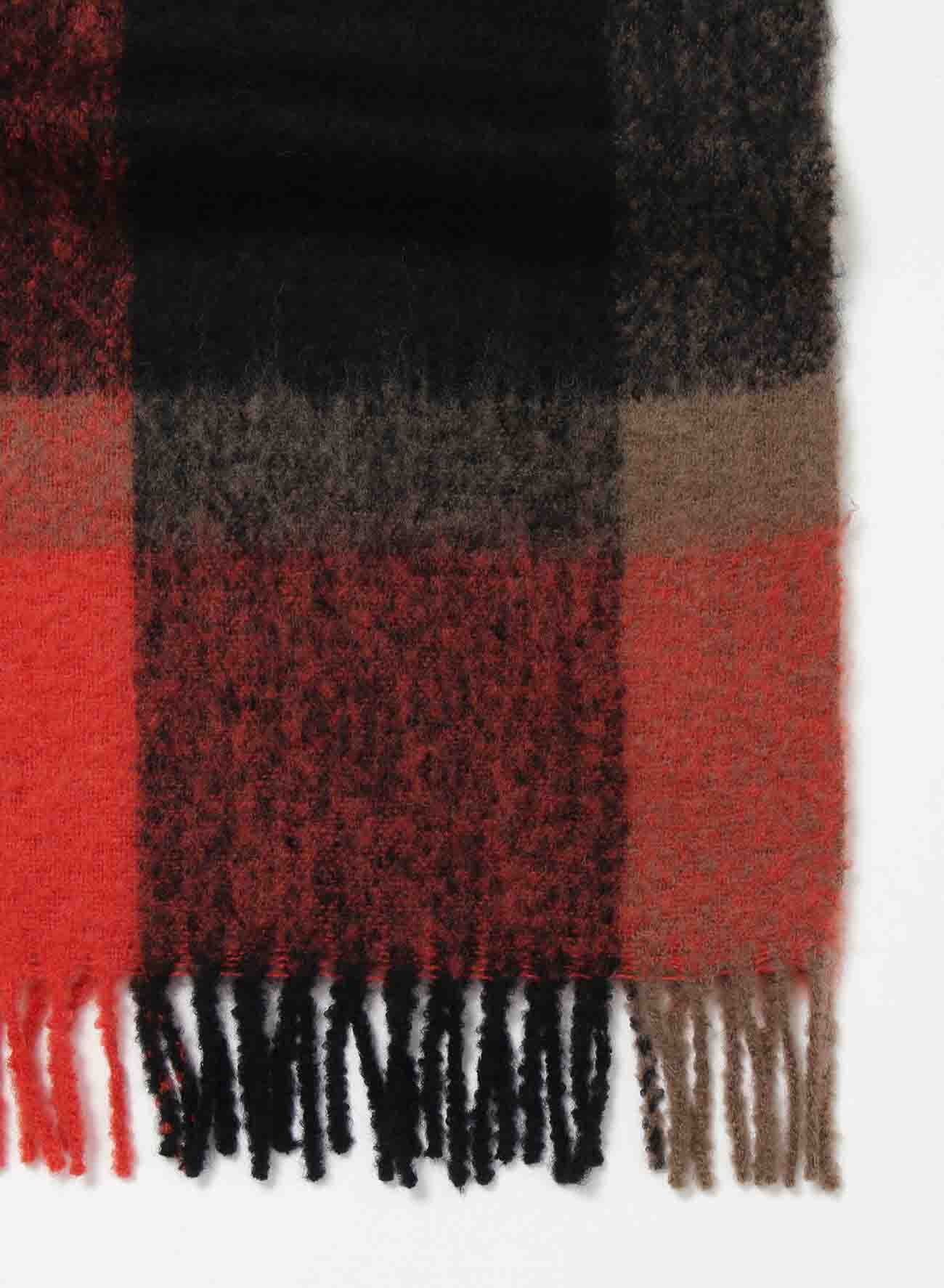 MOHAIR/WOOL BLEND FLEECE SCARF