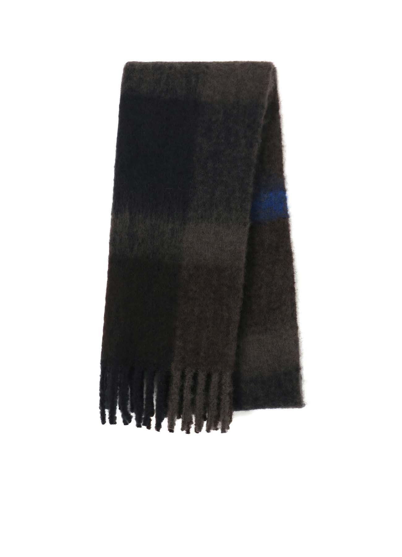 MOHAIR/WOOL BLEND FLEECE SCARF