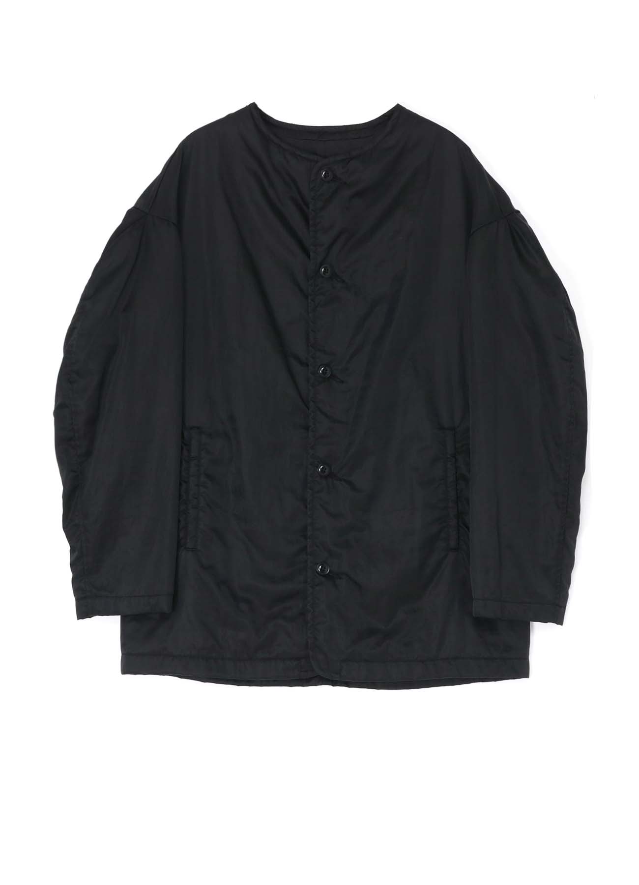 NYLON COLLARLESS JACKET