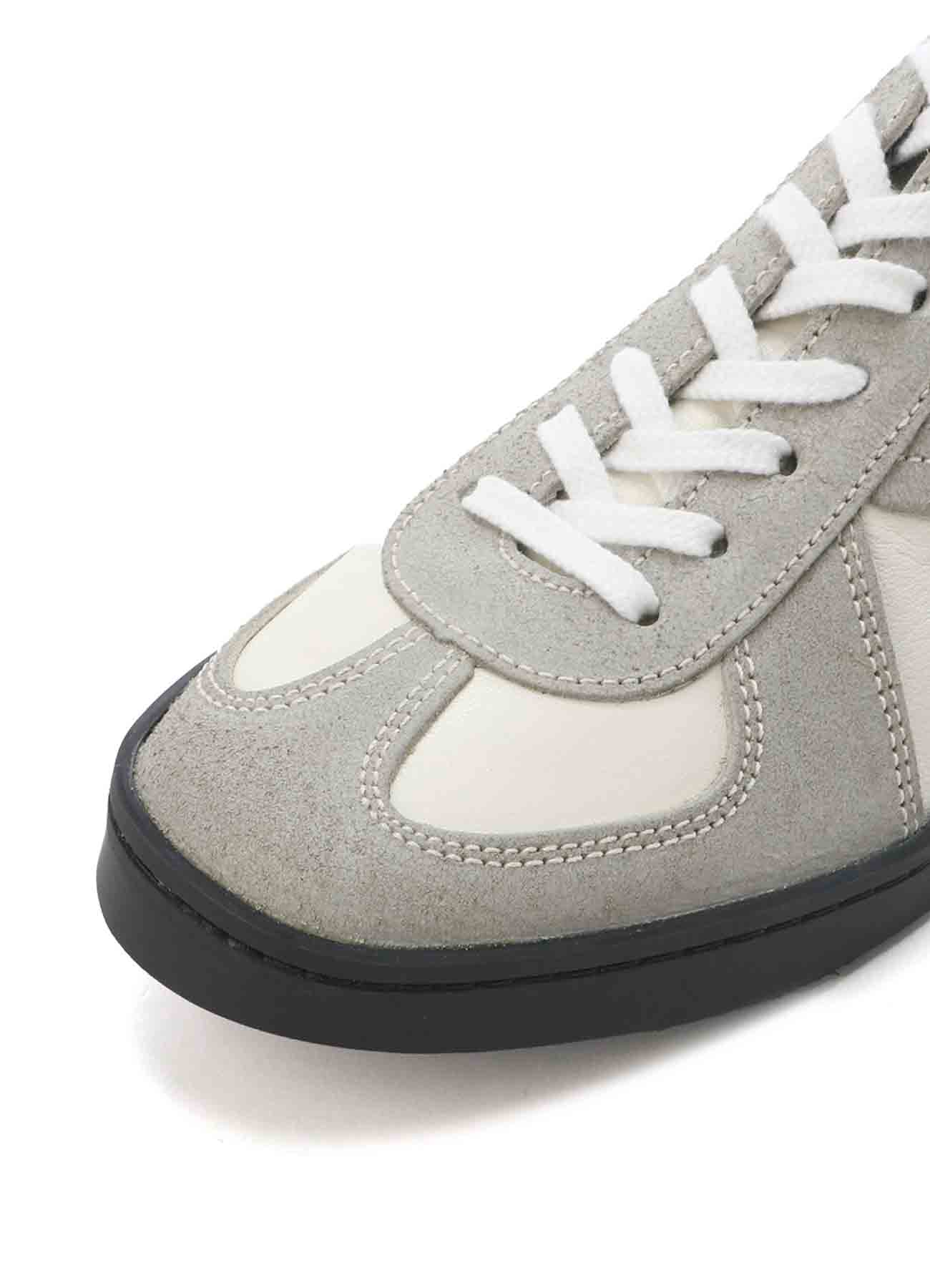 WAX VELOUR COMBINATION LEATHER GERMAN TRAINER