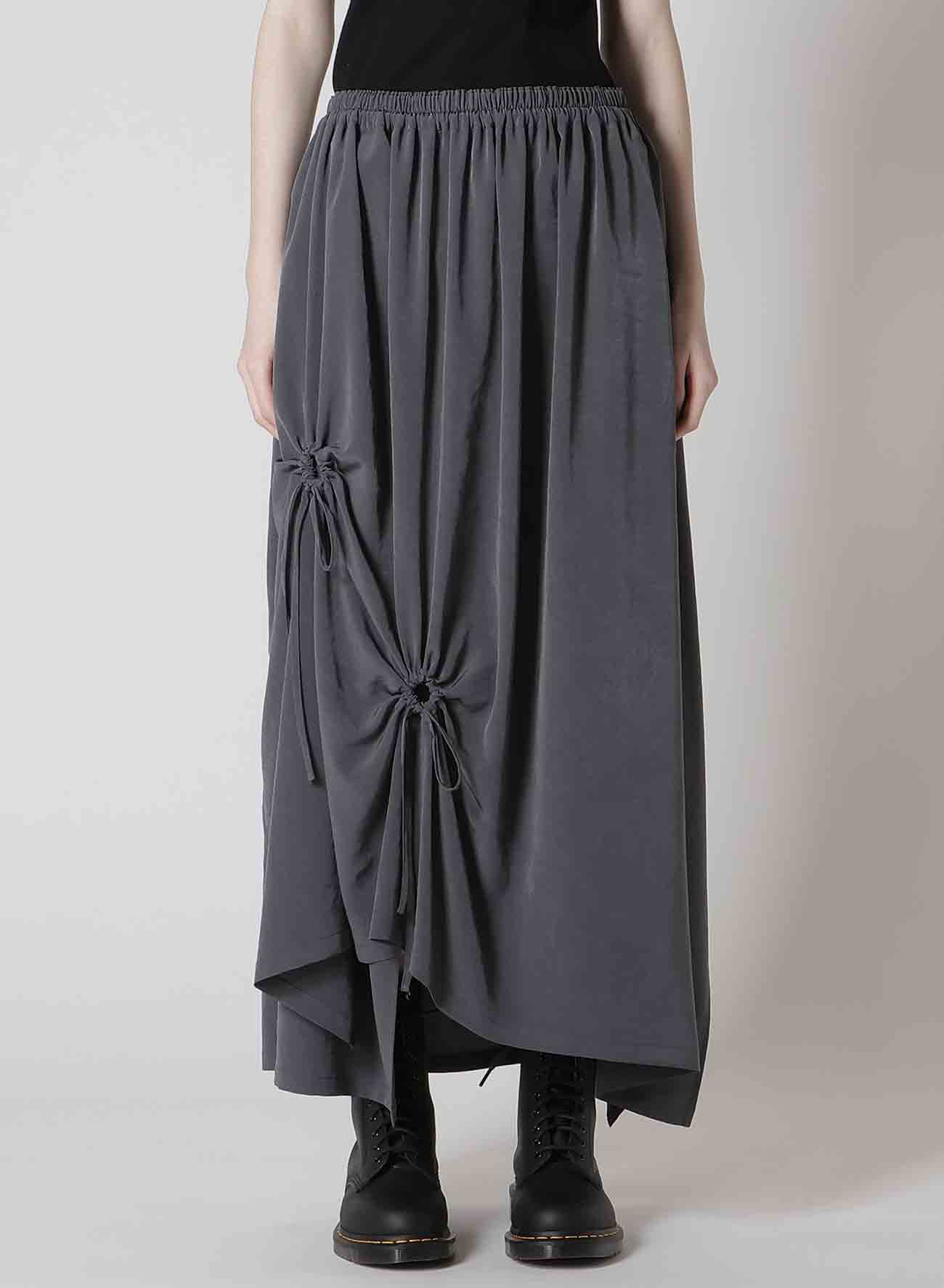 CREPE de CHINE CIRCLE GATHERED SKIRT