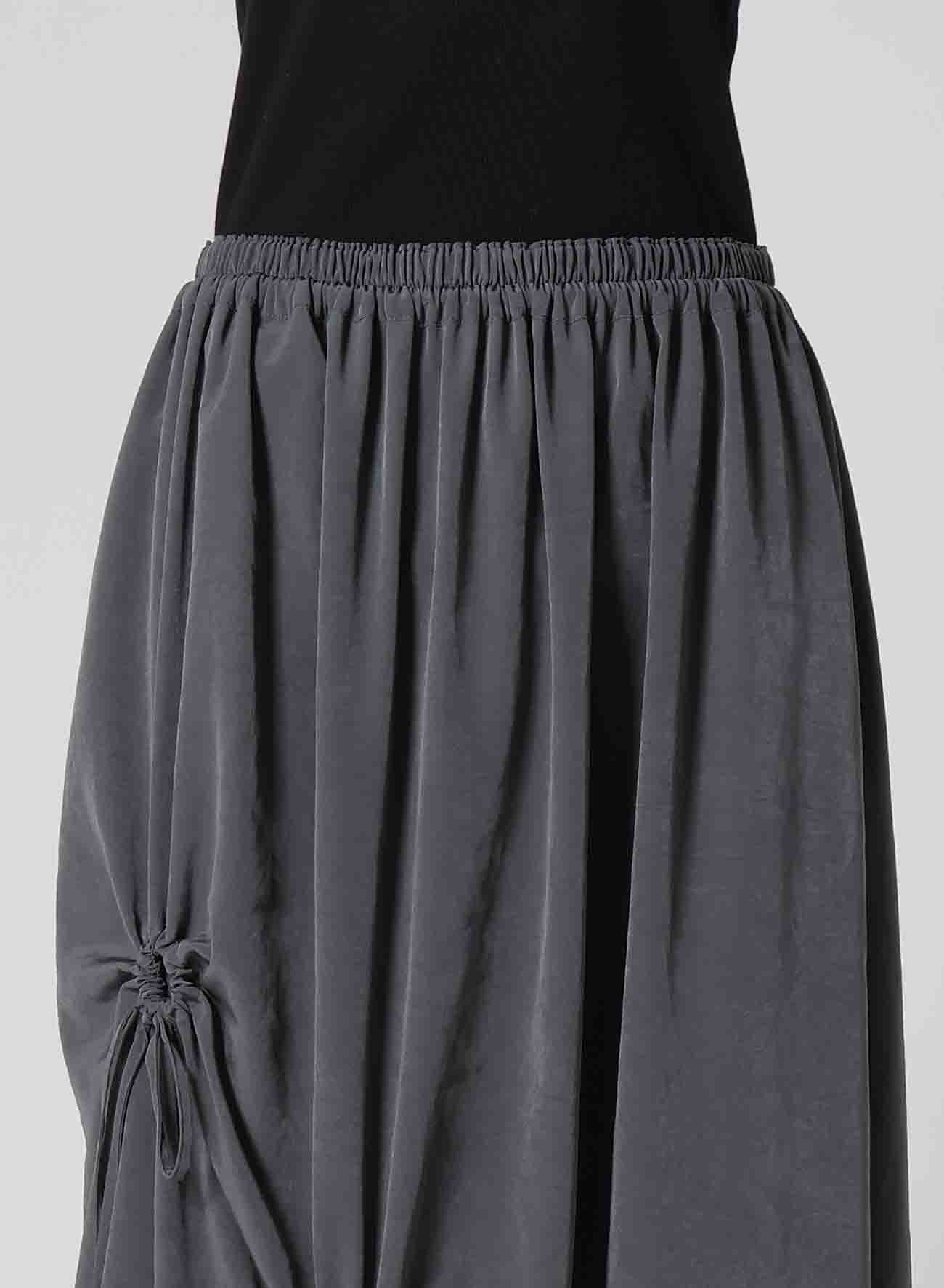 CREPE de CHINE CIRCLE GATHERED SKIRT