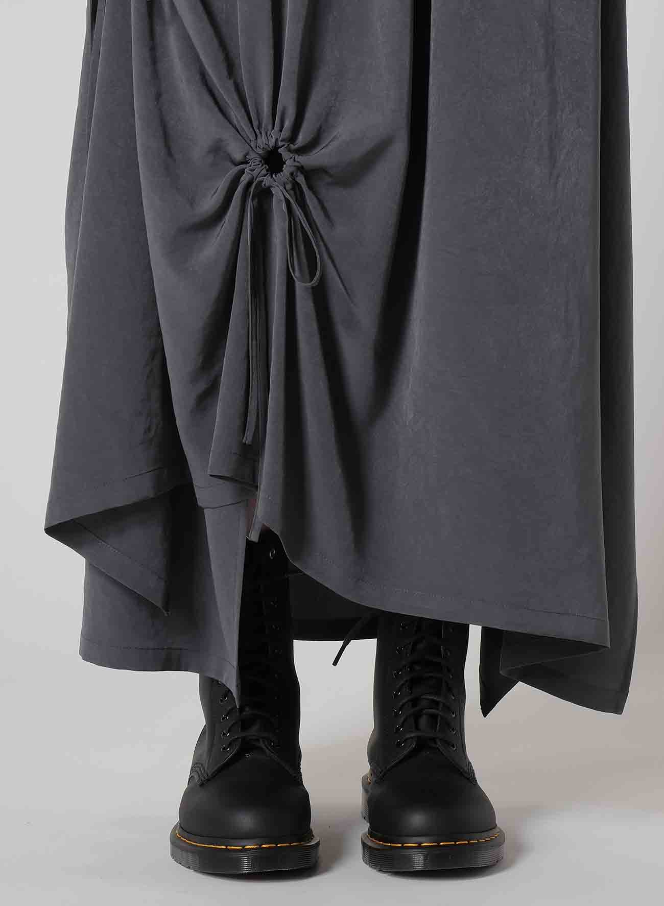 CREPE de CHINE CIRCLE GATHERED SKIRT