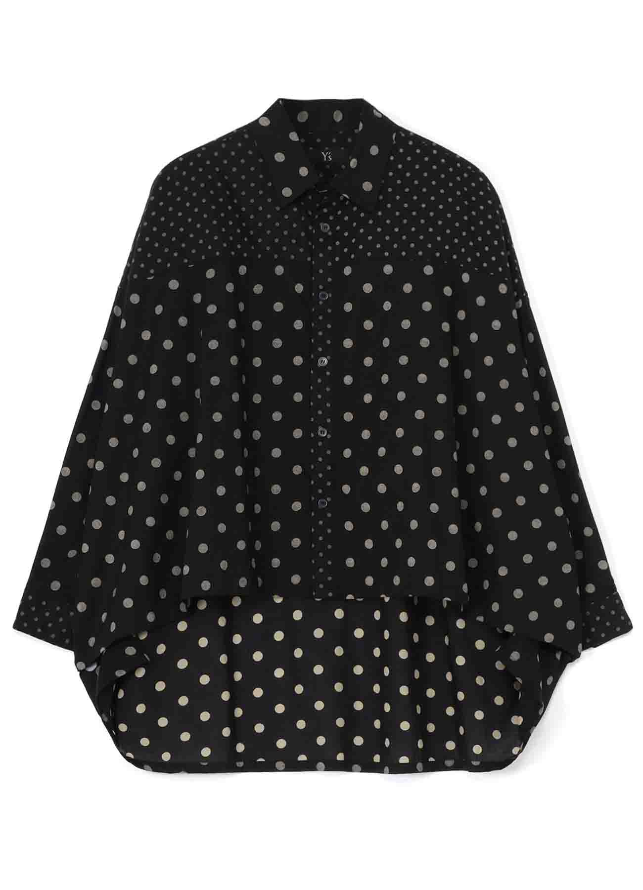 60/- COTTON LAWN DOT PRINT LONG SLEEVE BLOUSE