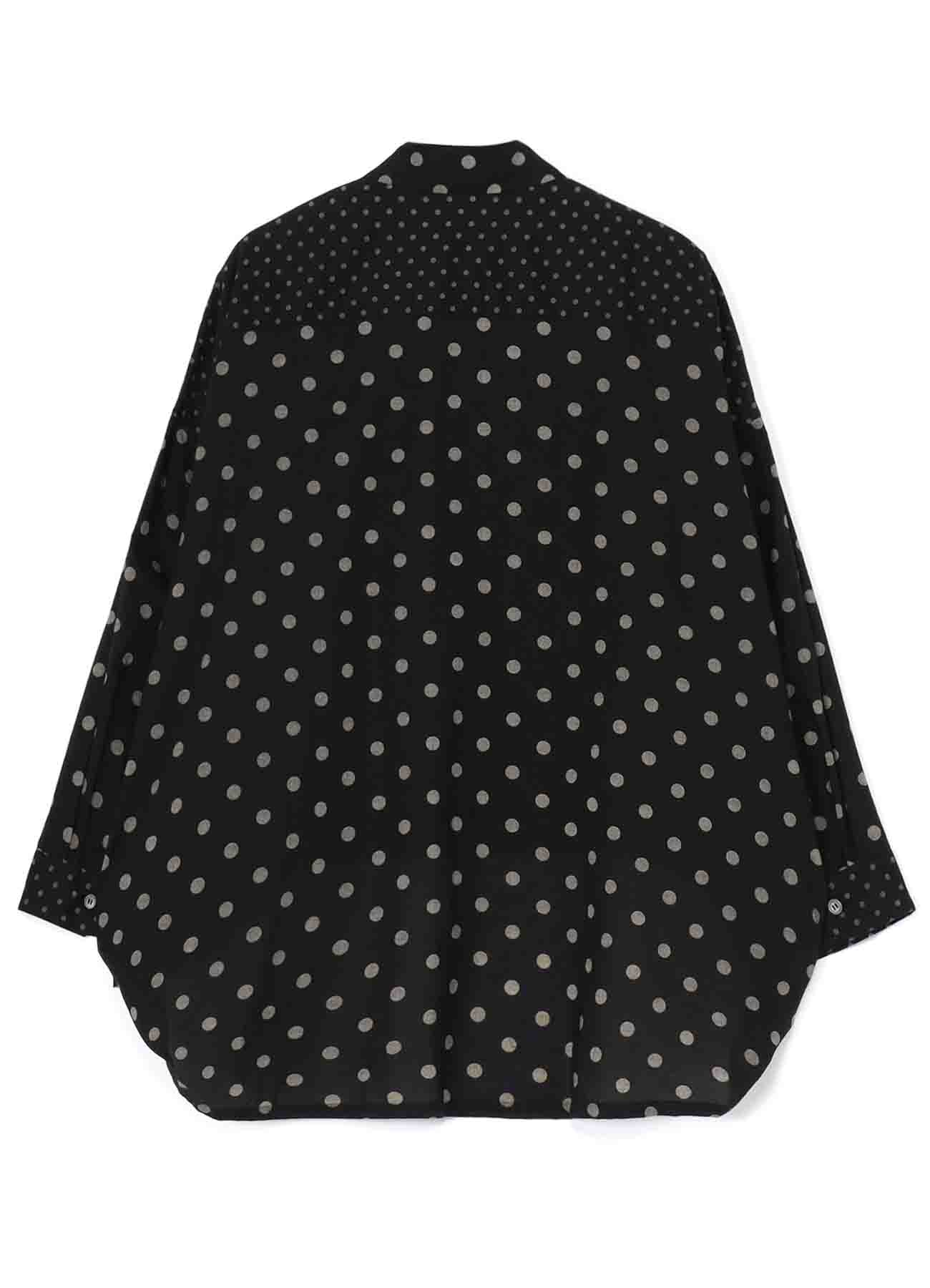 60/- COTTON LAWN DOT PRINT LONG SLEEVE BLOUSE