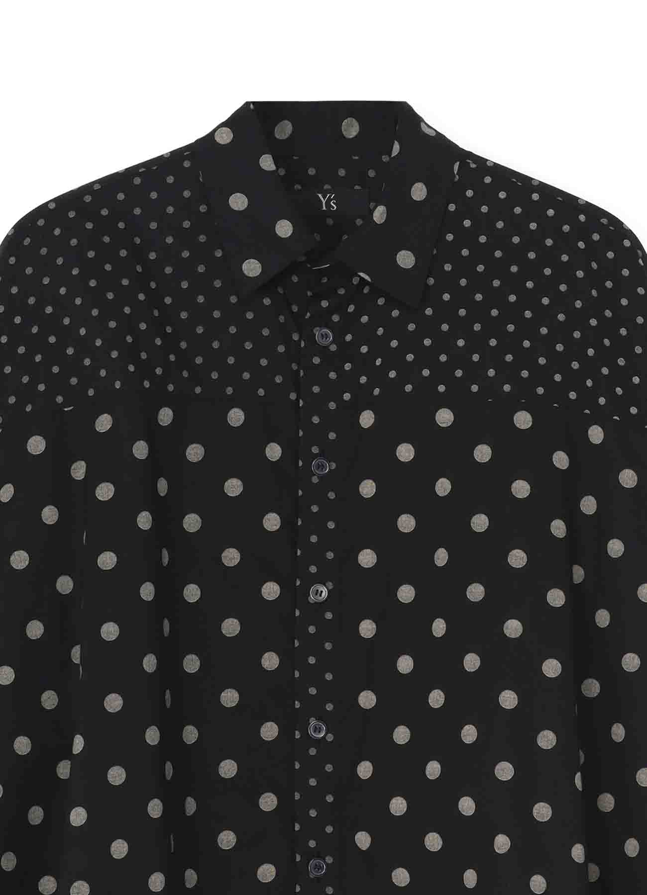 60/- COTTON LAWN DOT PRINT LONG SLEEVE BLOUSE