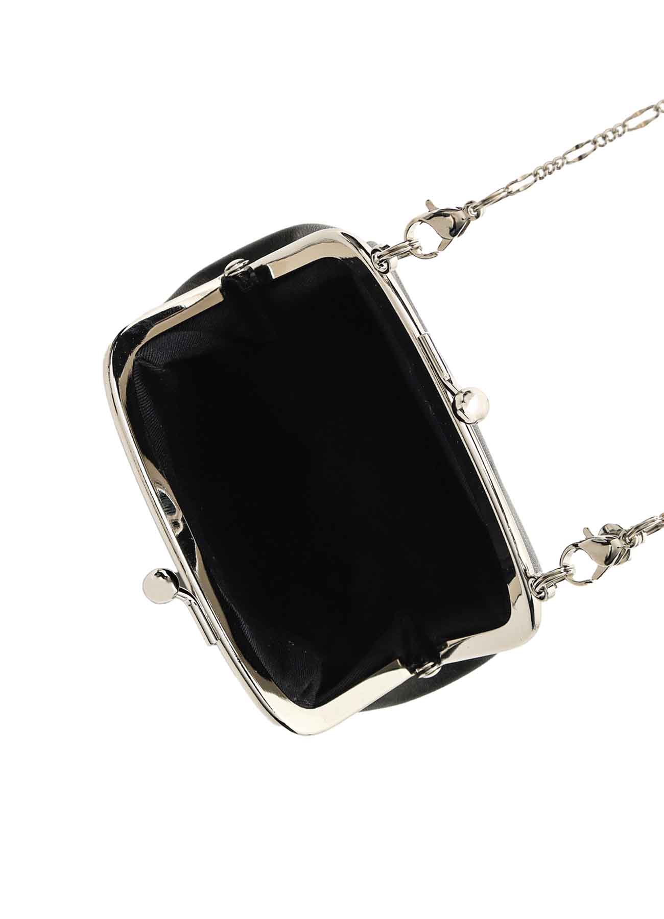 SEMI-GLOSS SMOOTH LEATHER CLASP NECKLACE M