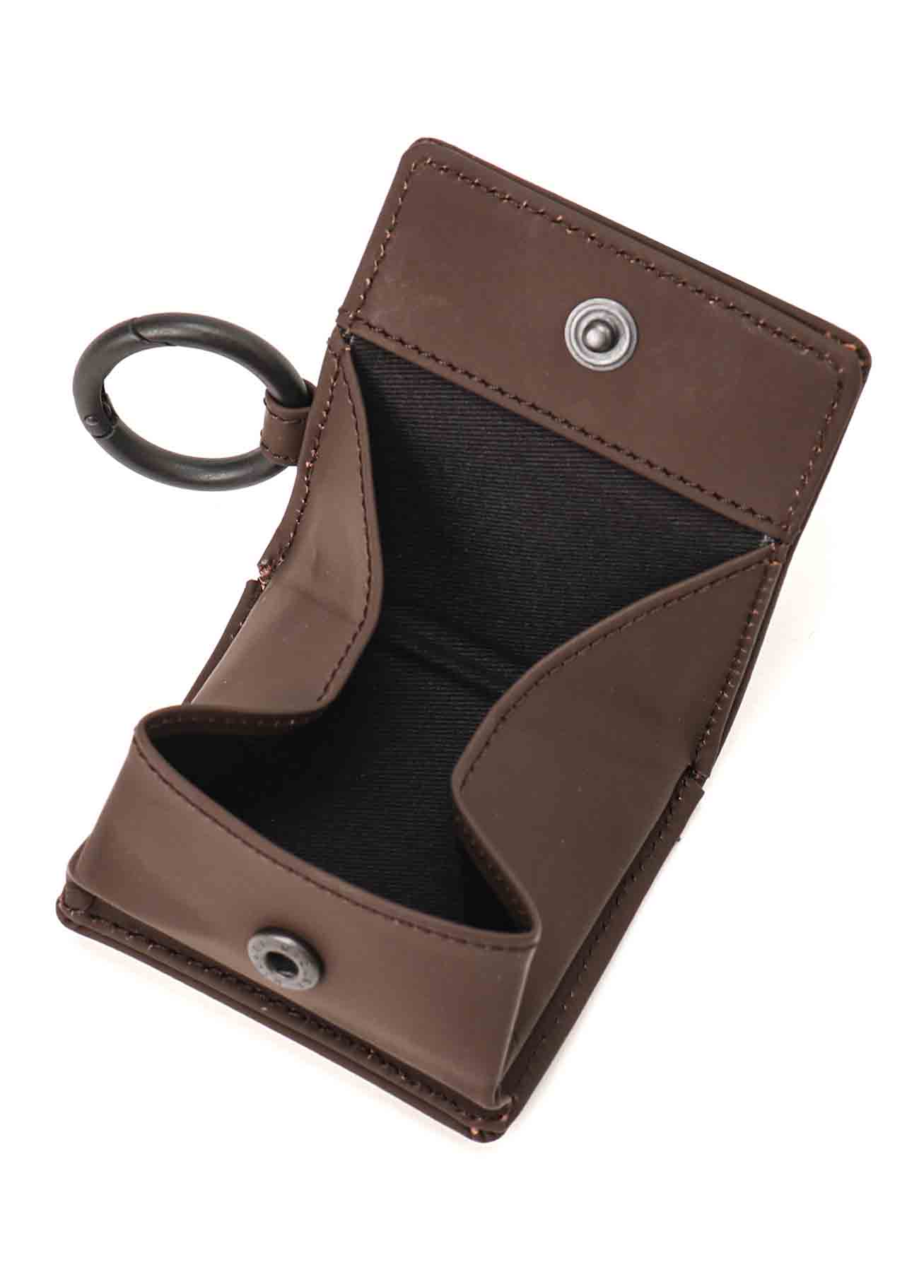 RUBBER TOUCH LEATHER COIN CASE