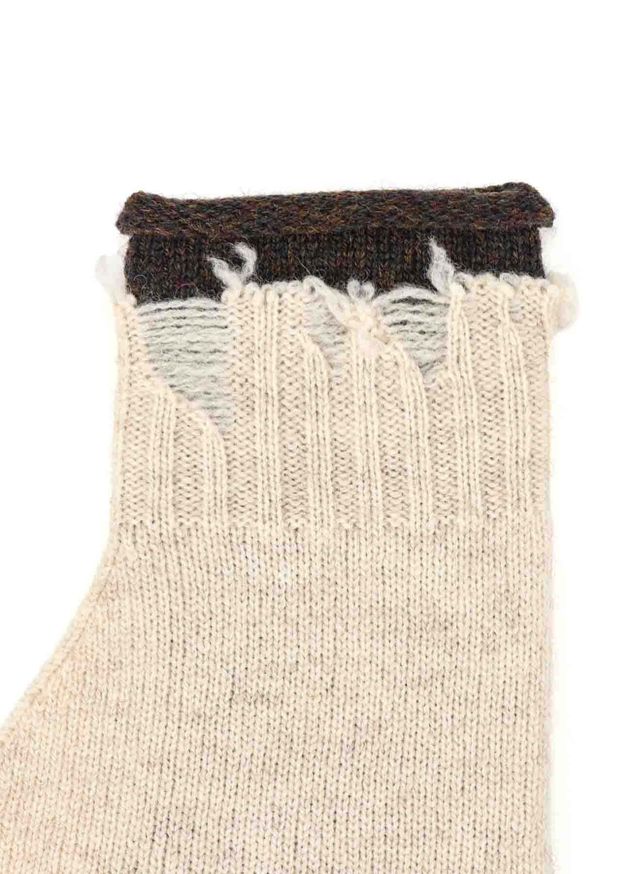 MILANO LAMB DAMAGED FINGERLESS GLOVES