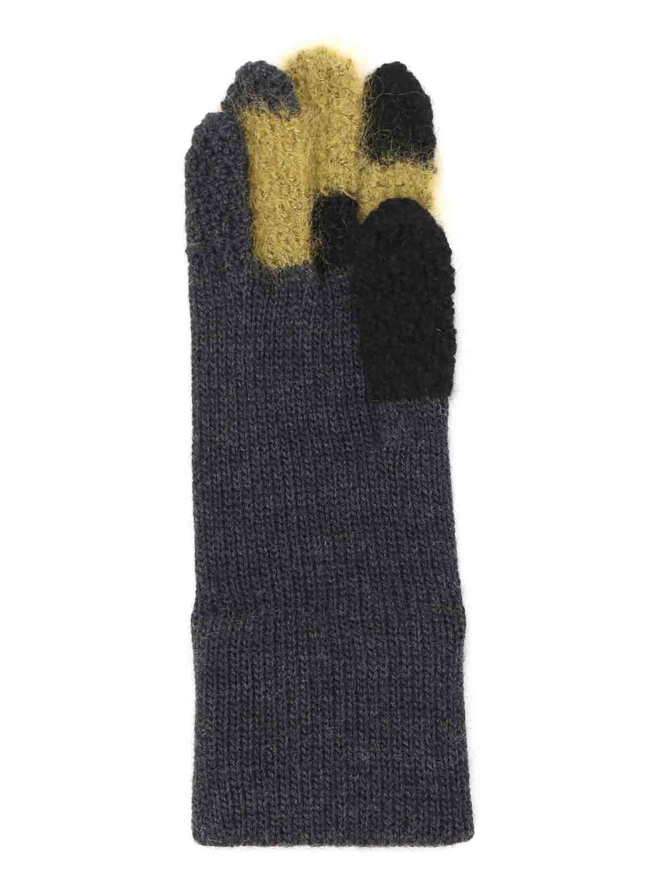 【10/18 12:00(JST) Release】W SLUB×MOHAIR PATCHED SHORT GLOVES