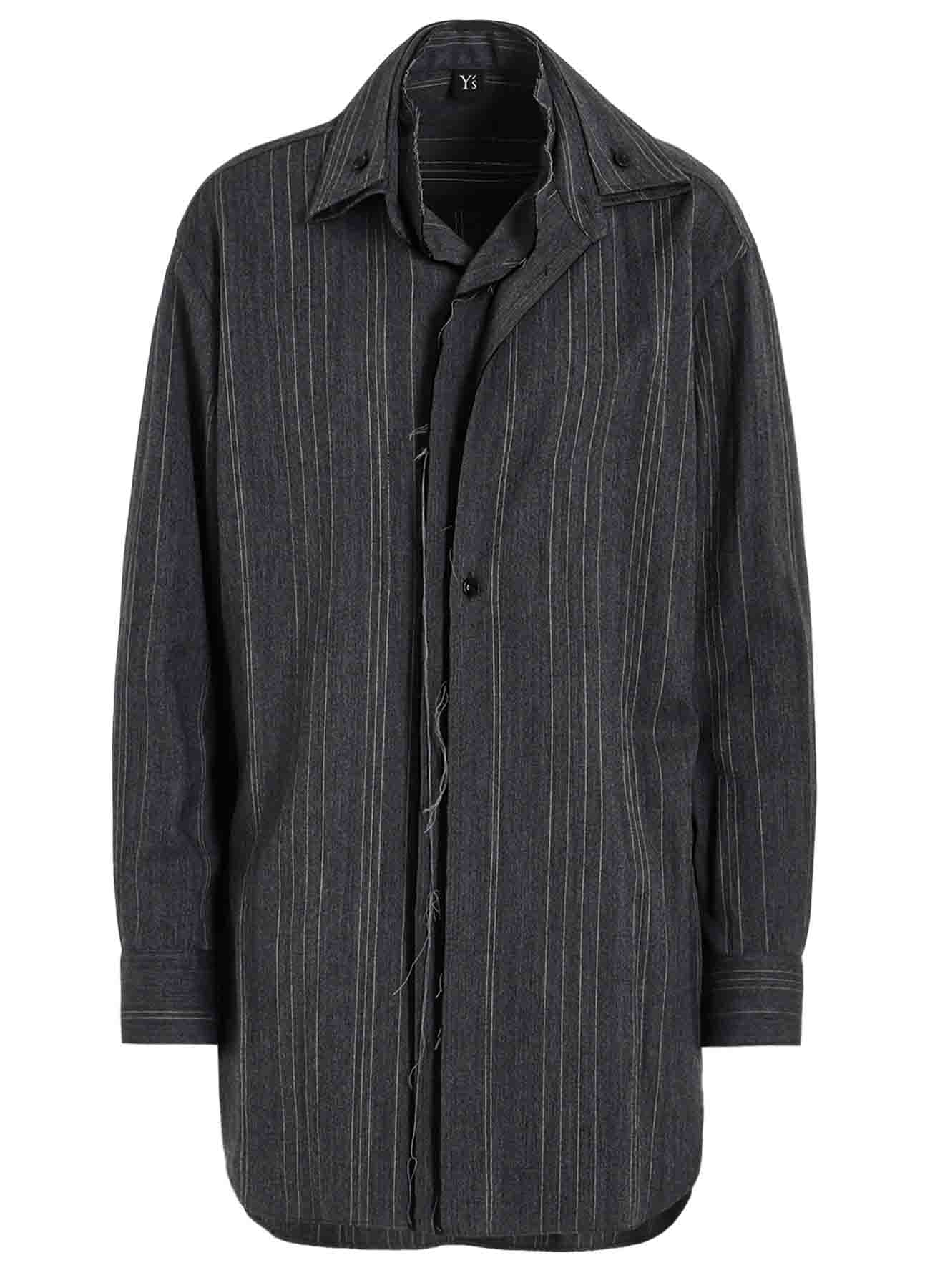 W/RY RANDOM HERRINGBONE DOUBLE COLLAR SHIRT