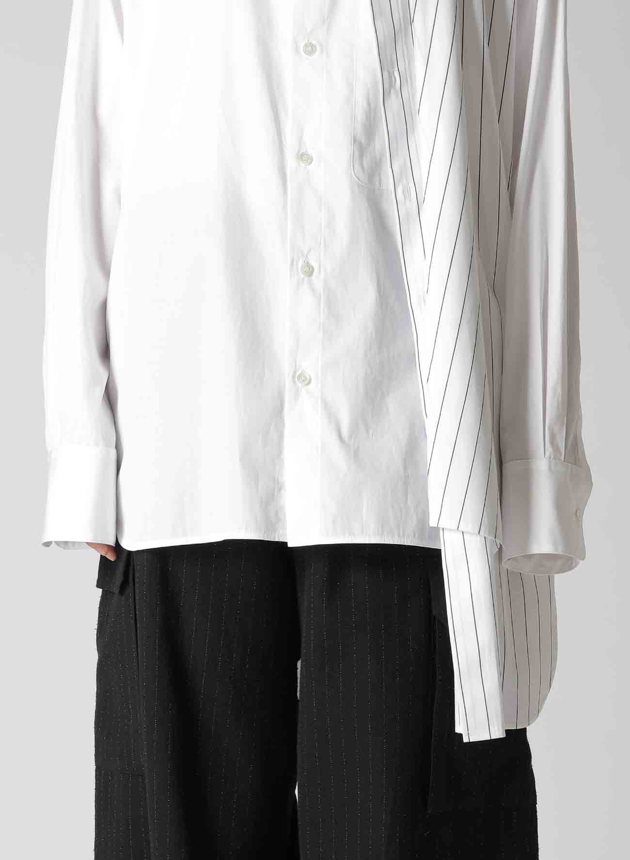 HIGH DENSITY POPLIN DOUBLE LAYERED SHIRT WITH BOWTIE