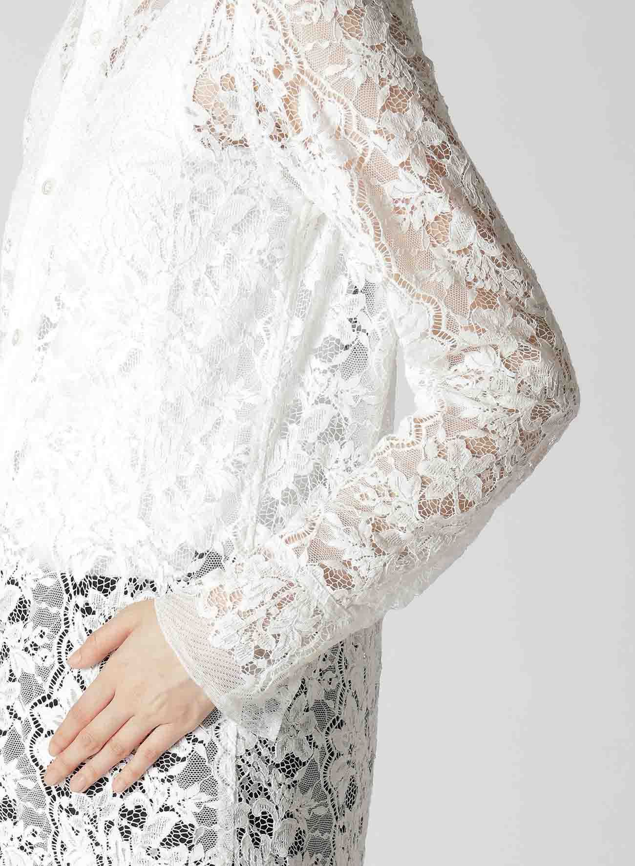 LACE REGULAR COLLAR BLOUSE