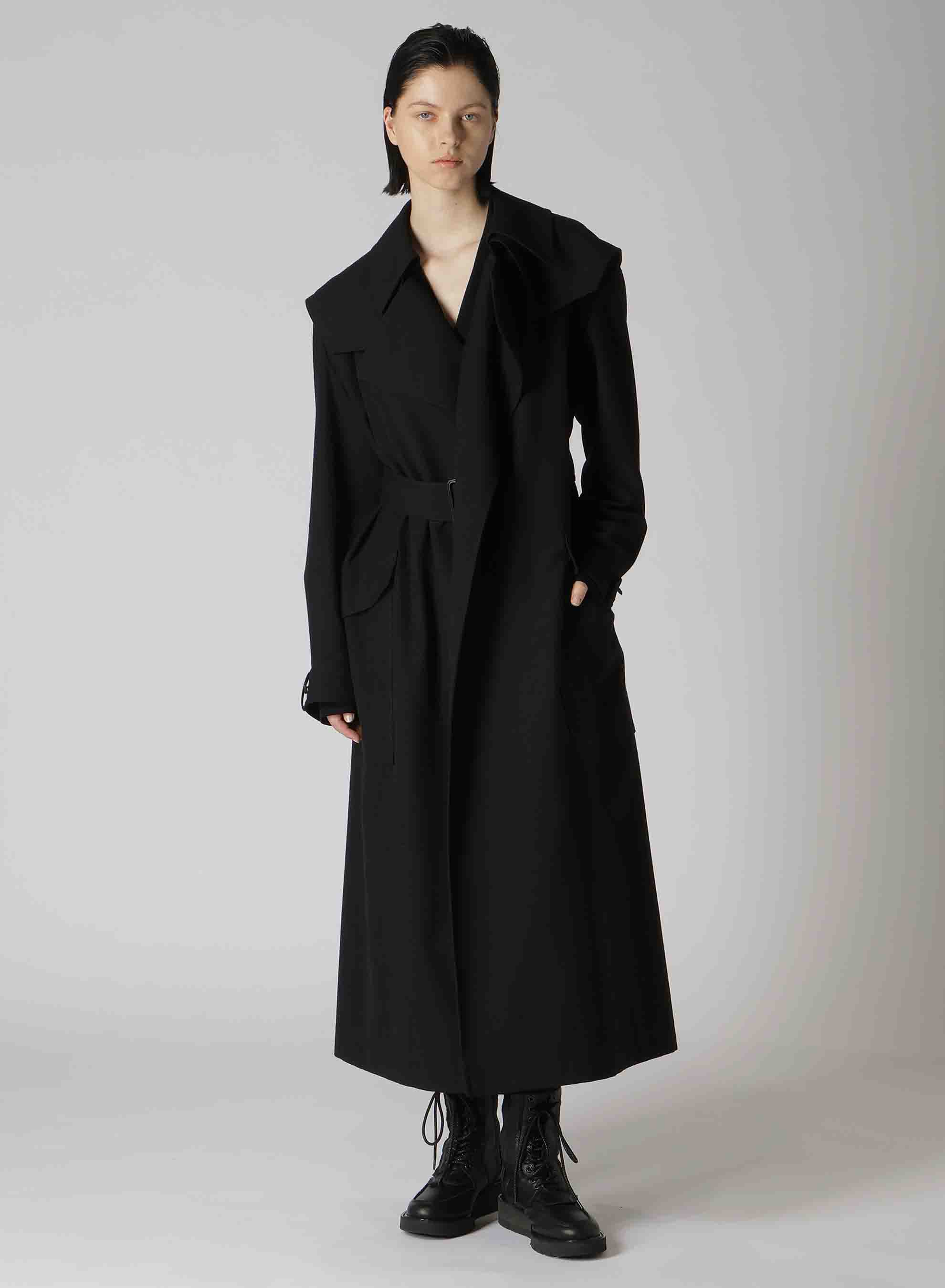 OLD ARMY WOOL SERGE TRENCH COAT