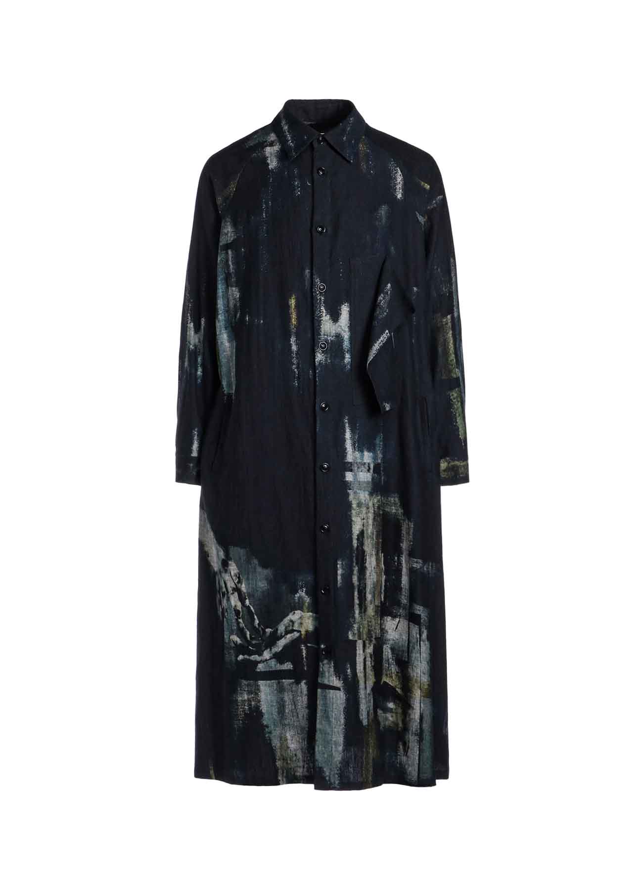 L/C DENIM CUBISM PRINT IRREGULAR SHIRT DRESS