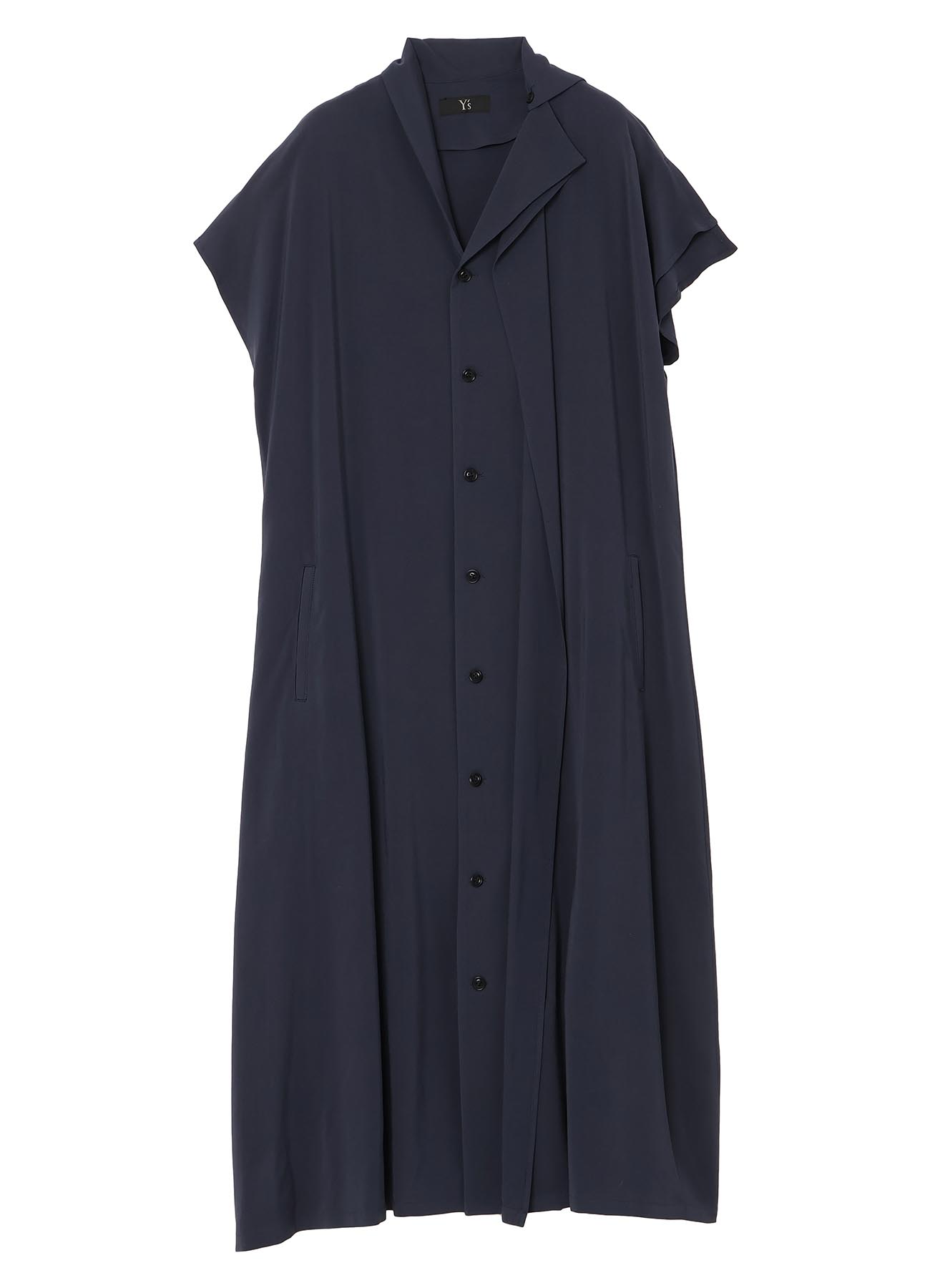 HARD TWISTED GABARDINE FRENCH SLEEVE DRESS